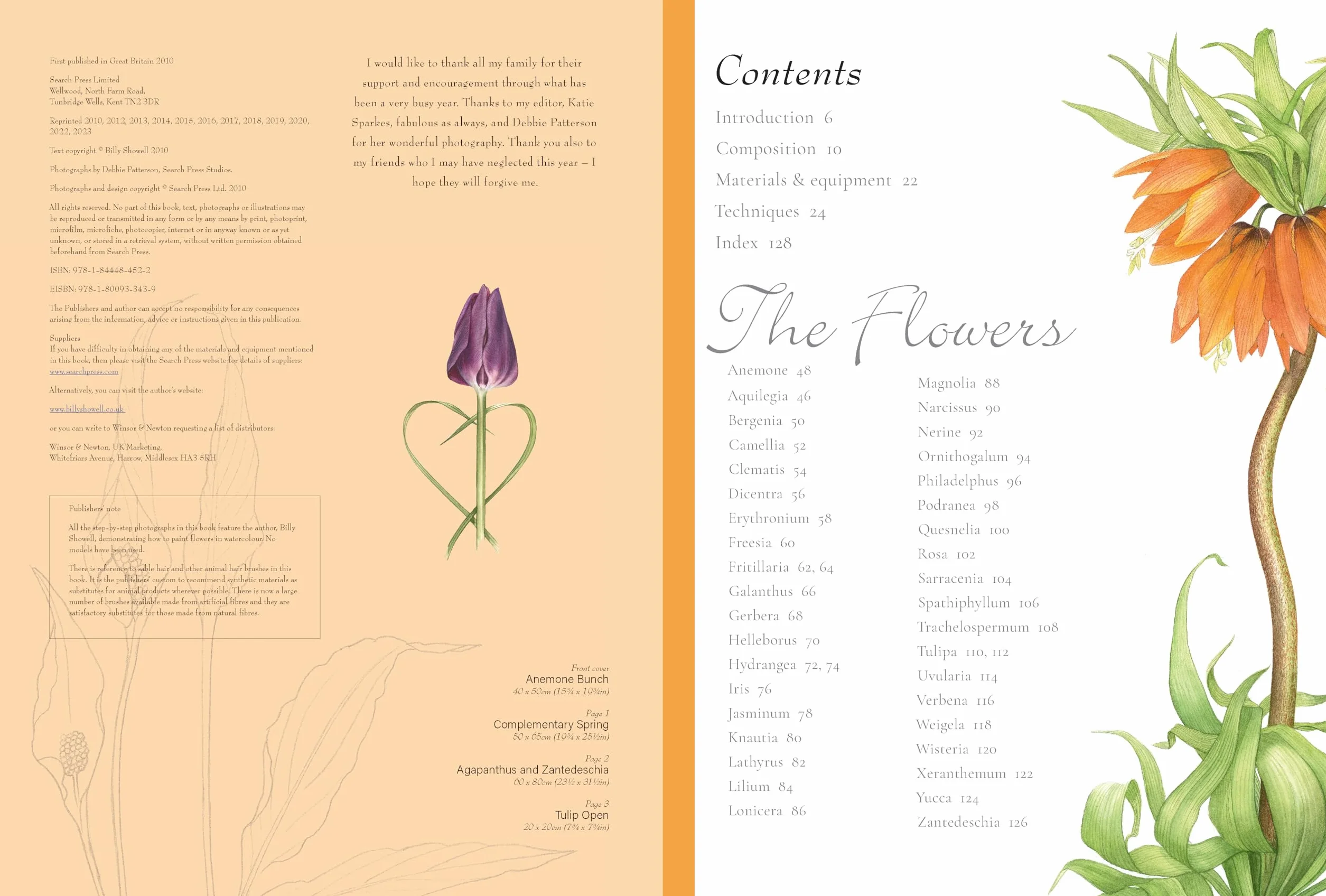 A-Z of Flower Portraits: An Illustrated Guide to Painting 40 Beautiful Flowers in Watercolour