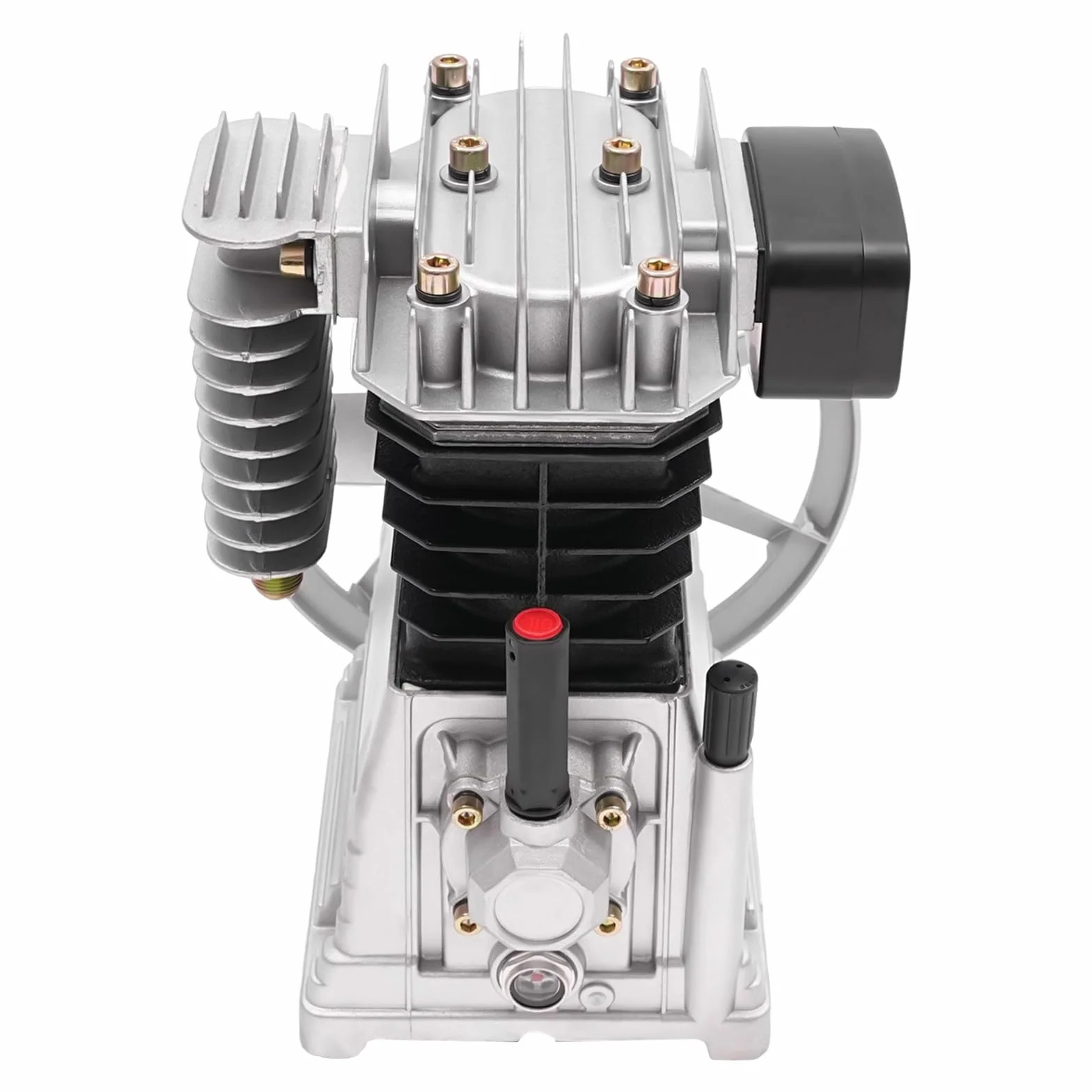 Compressore d'aria da 10 bar, 3 HP, testa della pompa, compressore a pistone con puleggia a 2 cilindri, 2065-420L, a basso rumore, 960 giri/min, cilindro, pistone, stile compressore d'aria, testa