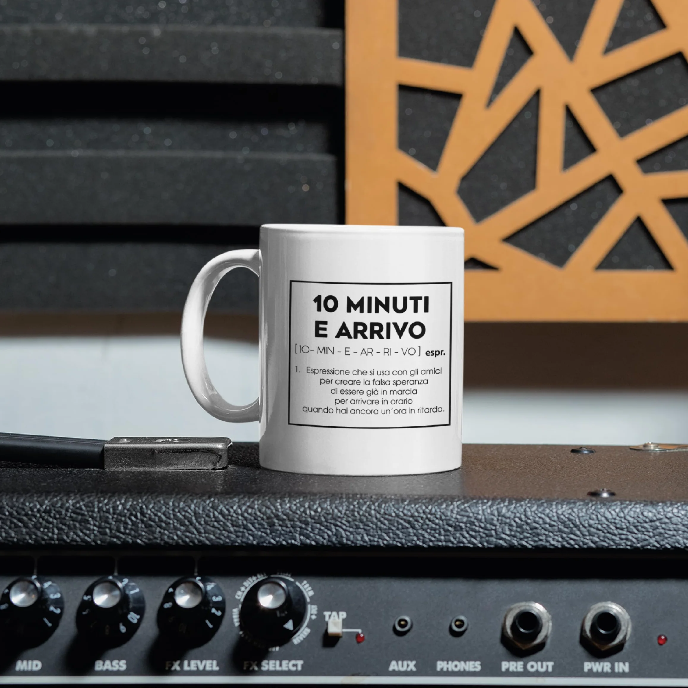 Gesar Tazza Divertente da Ufficio "10 Minuti e Arrivo" Idea Regalo Originale