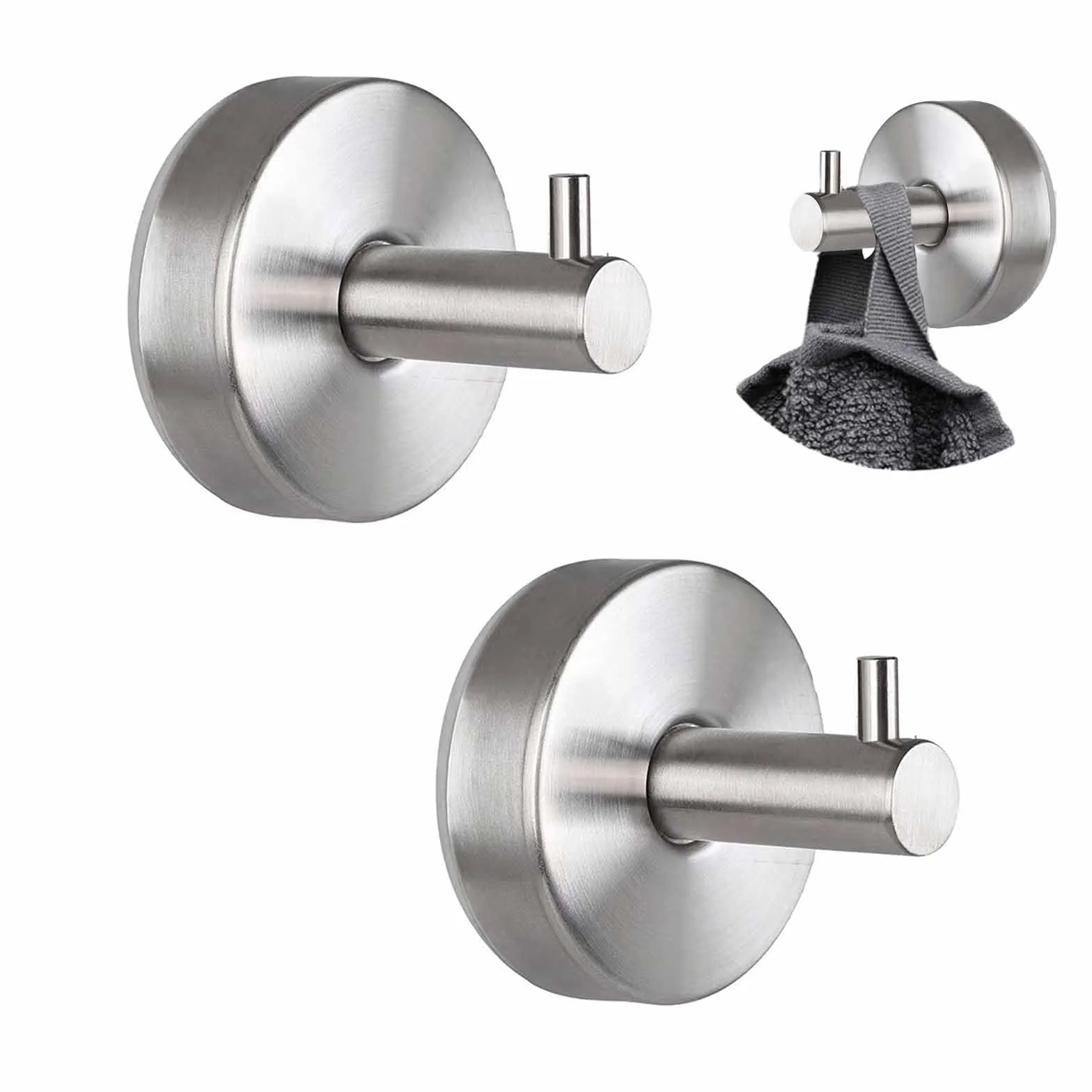 Ganci a ventosa portasciugamani acciaio inox extra forte 6,8 kg gancio parete bagno cucina