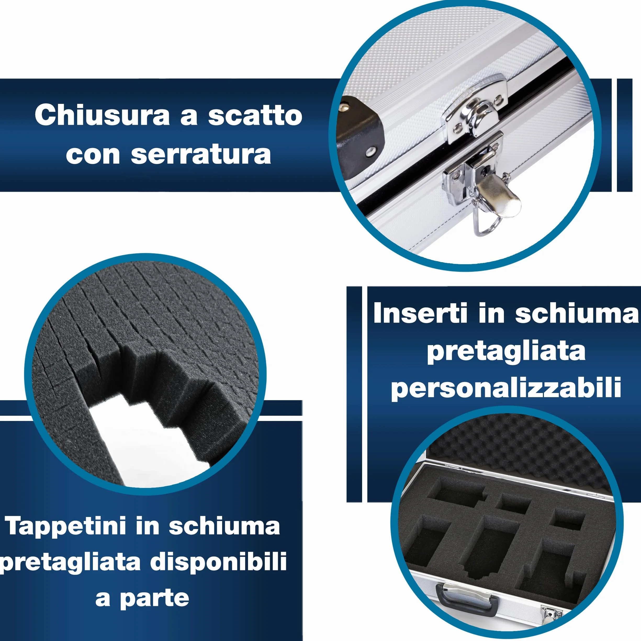 Peaktech 7270 Custodia Universale Strumenti Misura Alluminio 500x350x120 mm