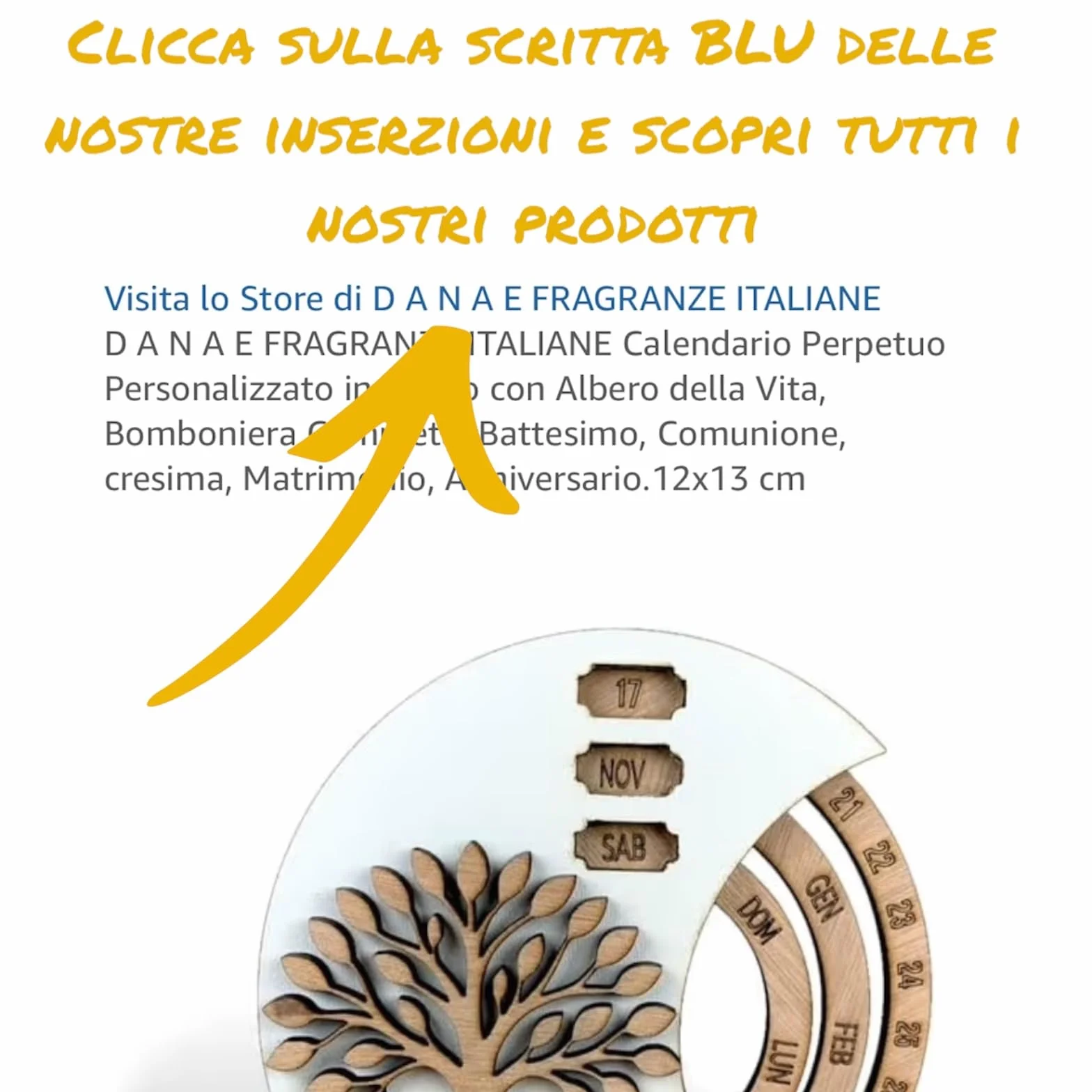 D A N A E FRAGRANZE ITALIANE Angelo in Legno e Polvere di Marmo, Personalizzabile, 10 x 9 cm, Bomboniera per Battesimo, Comunione