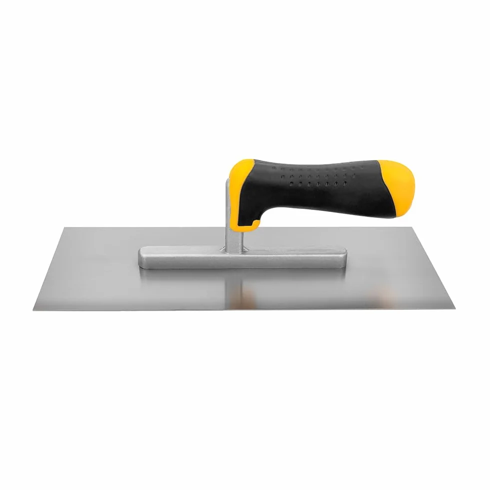 Hardy Working Tools – Frattazzo Liscio 12 x 28 cm con Manico Bimateriale 2K, Serie 28 – Frattazzo per Lisciare Intonaci, Colle, Gessi e Stucchi
