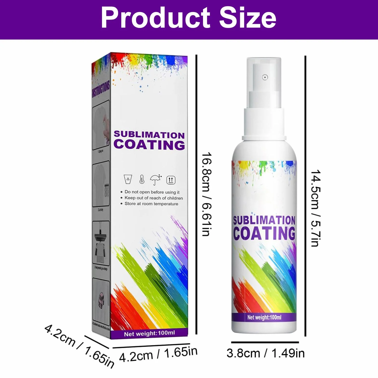 Spray di sublimazione 100ML per cotone, rivestimento rapido