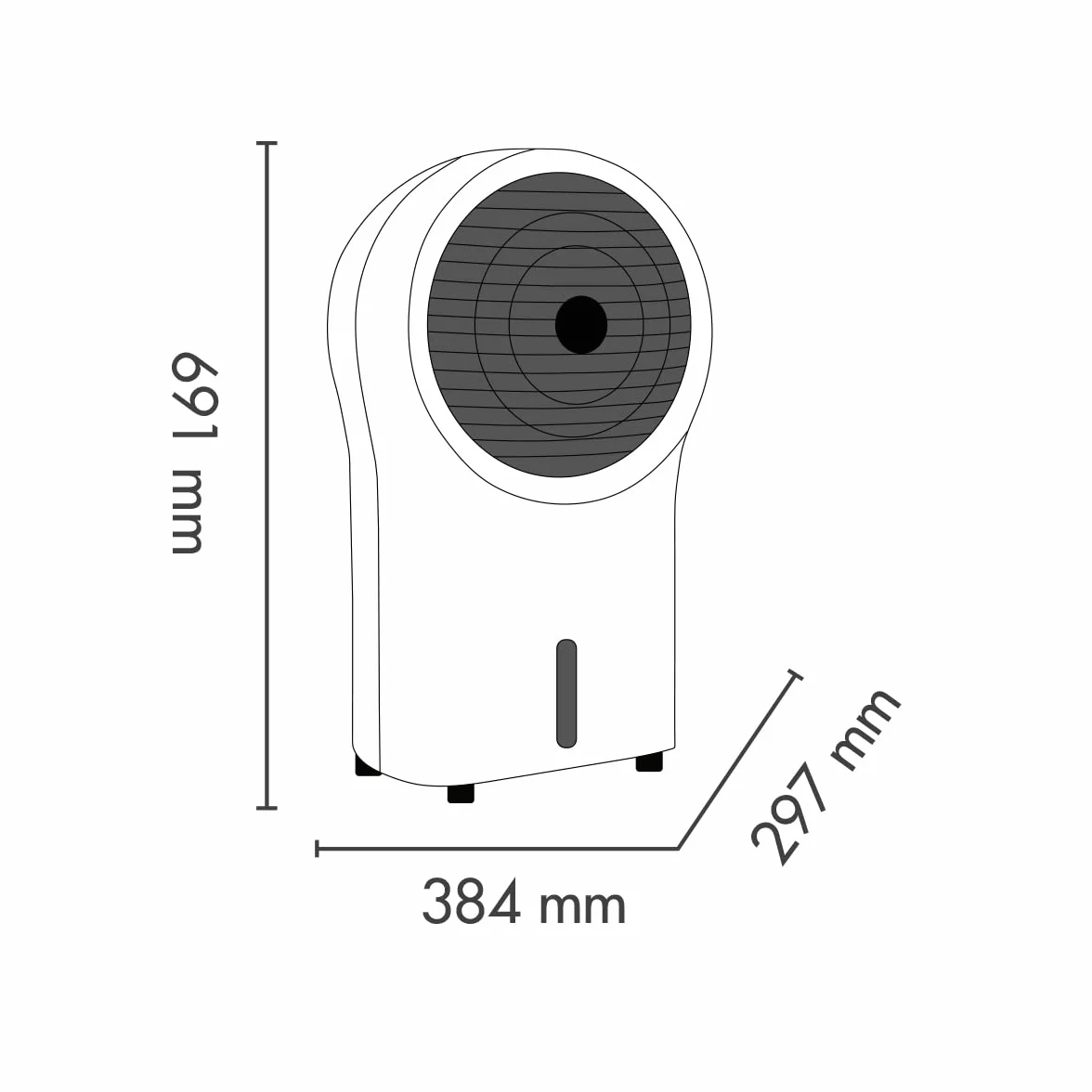 ARGO POLIFEMO ZEUS Raffrescatore evaporativo 3 Velocità VORTEX