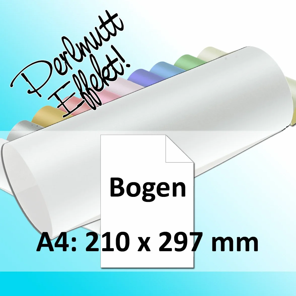 Artoz Perle – foglio A4 100 G/M² – bianco – Carta Lucida – Gratis in Original Artoz Pure Box. 25 Papierbogen mit Box bianco