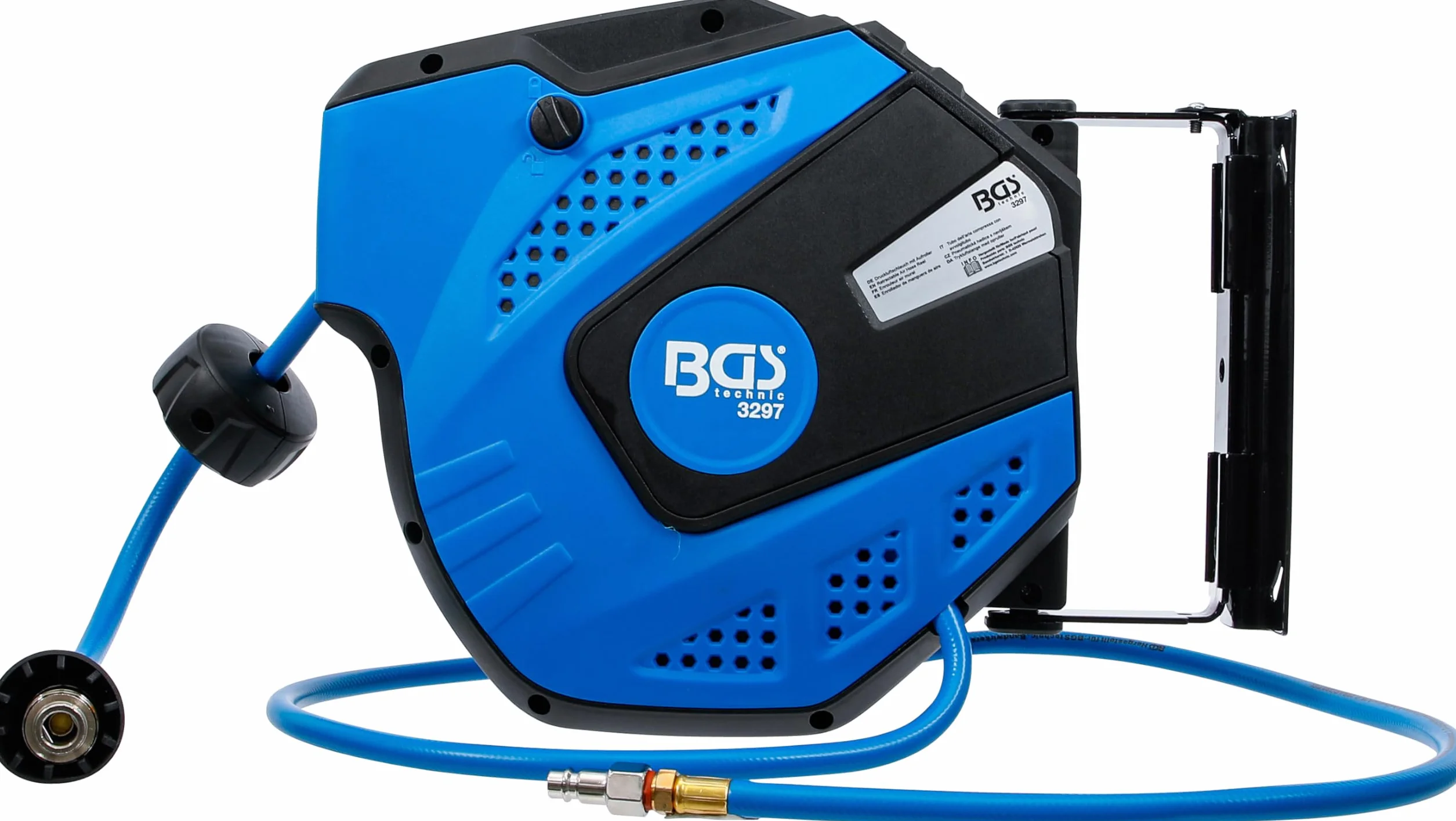BGS 3297 Tubo dell'aria compressa con avvolgitubo automatico 10 m