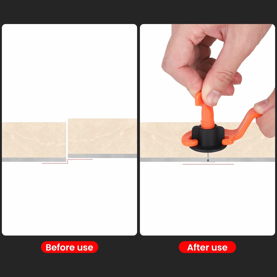 Livellatore per Piastrelle Sistema 151pcs Riutilizzabile, 50 Pezzi Di Livella per Piastrelle + 100 Pezzi Di Distanziatori + 1 Pezzo Di Chiave Inglese, per Costruire Muri Pavimenti
