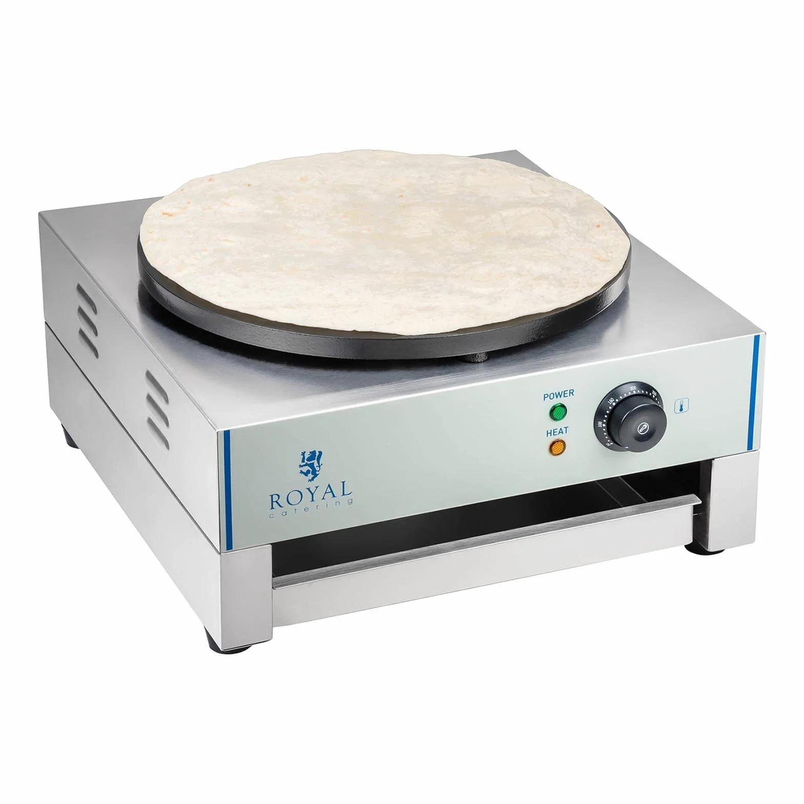 Royal Catering - RCEC-3000-E - Crepiera elettrica - diametro 40 cm