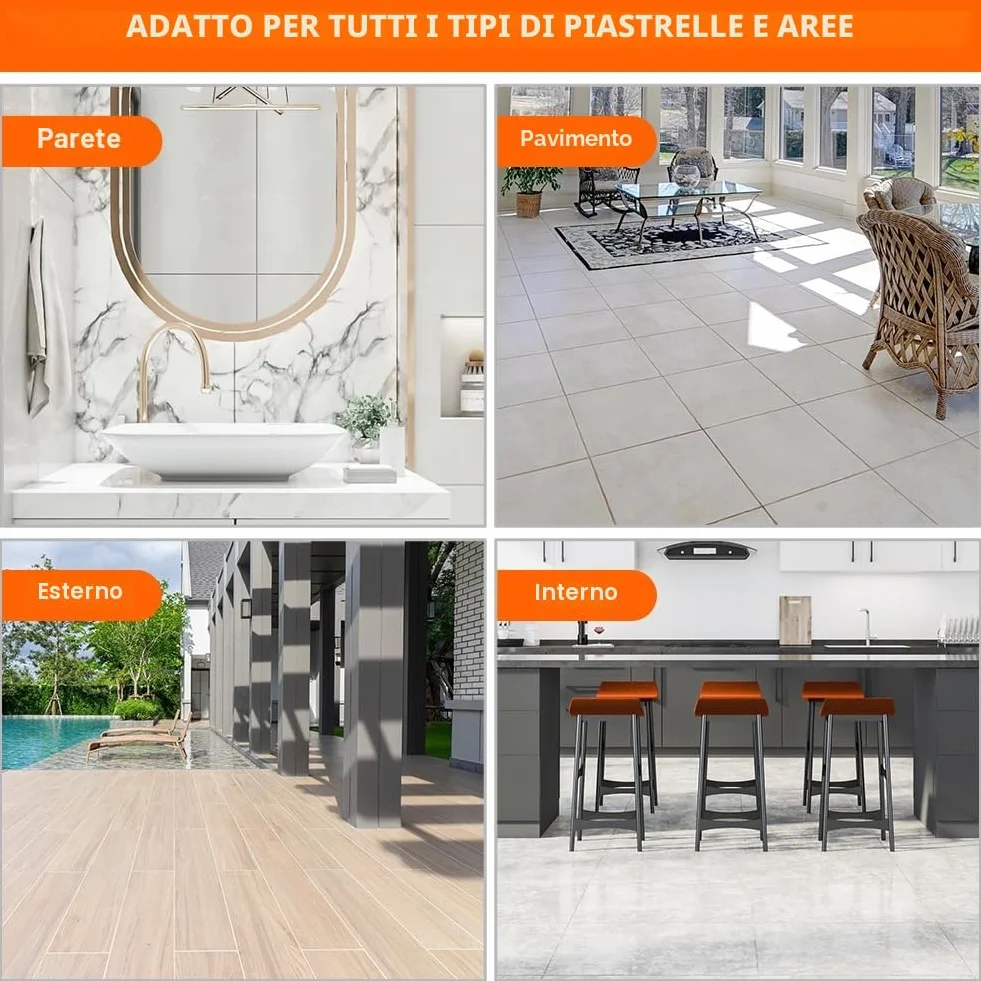 Flintronic Livellatore per Piastrelle Sistema, 80 Pezzi Sistema Di Cunei Per Piastrelle, Riutilizzabile Livellatori Cunei, con 2 Chiave Inglese, per Costruire, Muri, Pavimenti, La Posa di Piastrelle