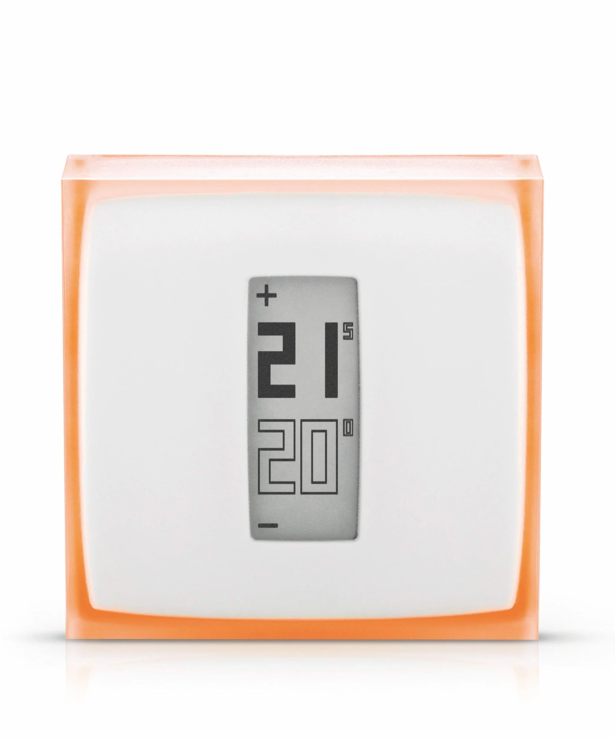 Netatmo by Starck Termostato Intelligente 83x83x22 mm bianco arancione Ricondizionato Certificato