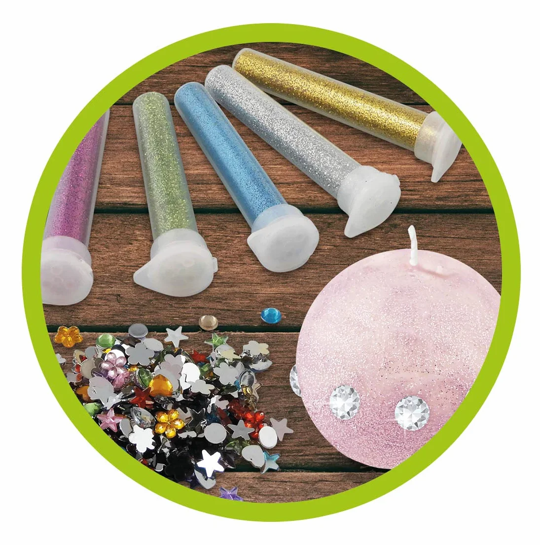 BUKI 5420 - Candele professionali da studio, multicolore