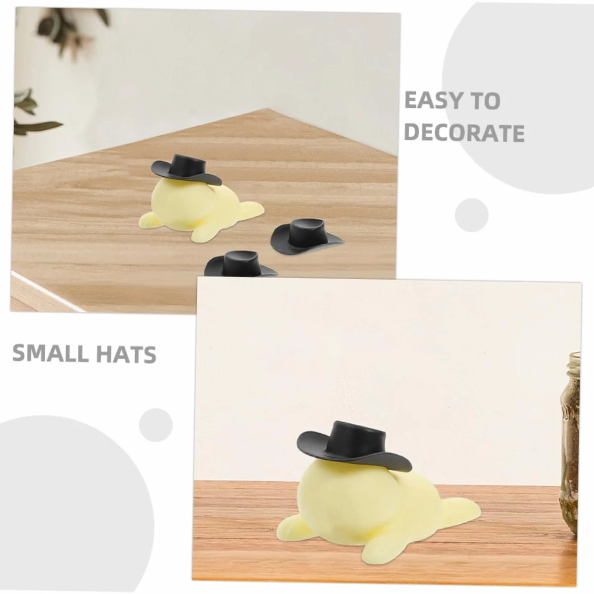 ibasenice 30pezzi Miniature Hats Decorativi Per e Te Per Decorazioni e Miniature Case