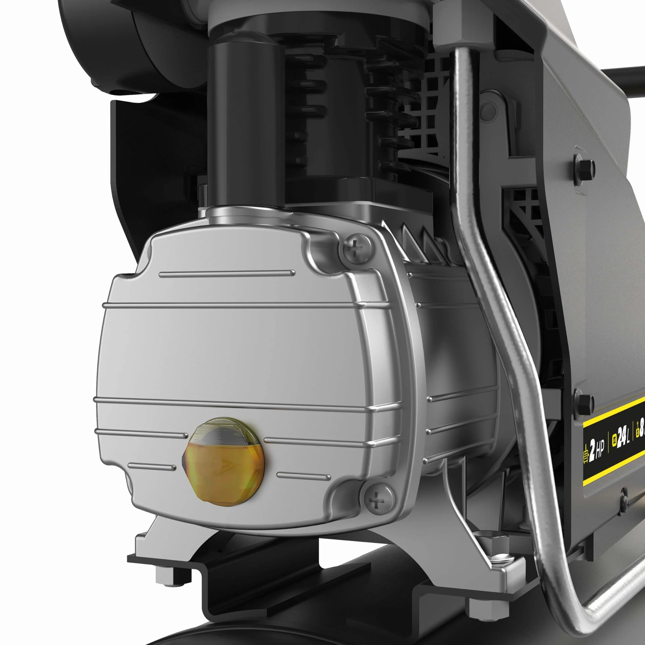 MICHELIN, Compressore d’Aria MX POP AIR 24-2 L, Serbatoio 24 Litri con ruote, Motore da 2 hp, Pressione Massima 8 bar, Portata d’Aria 195 l/min