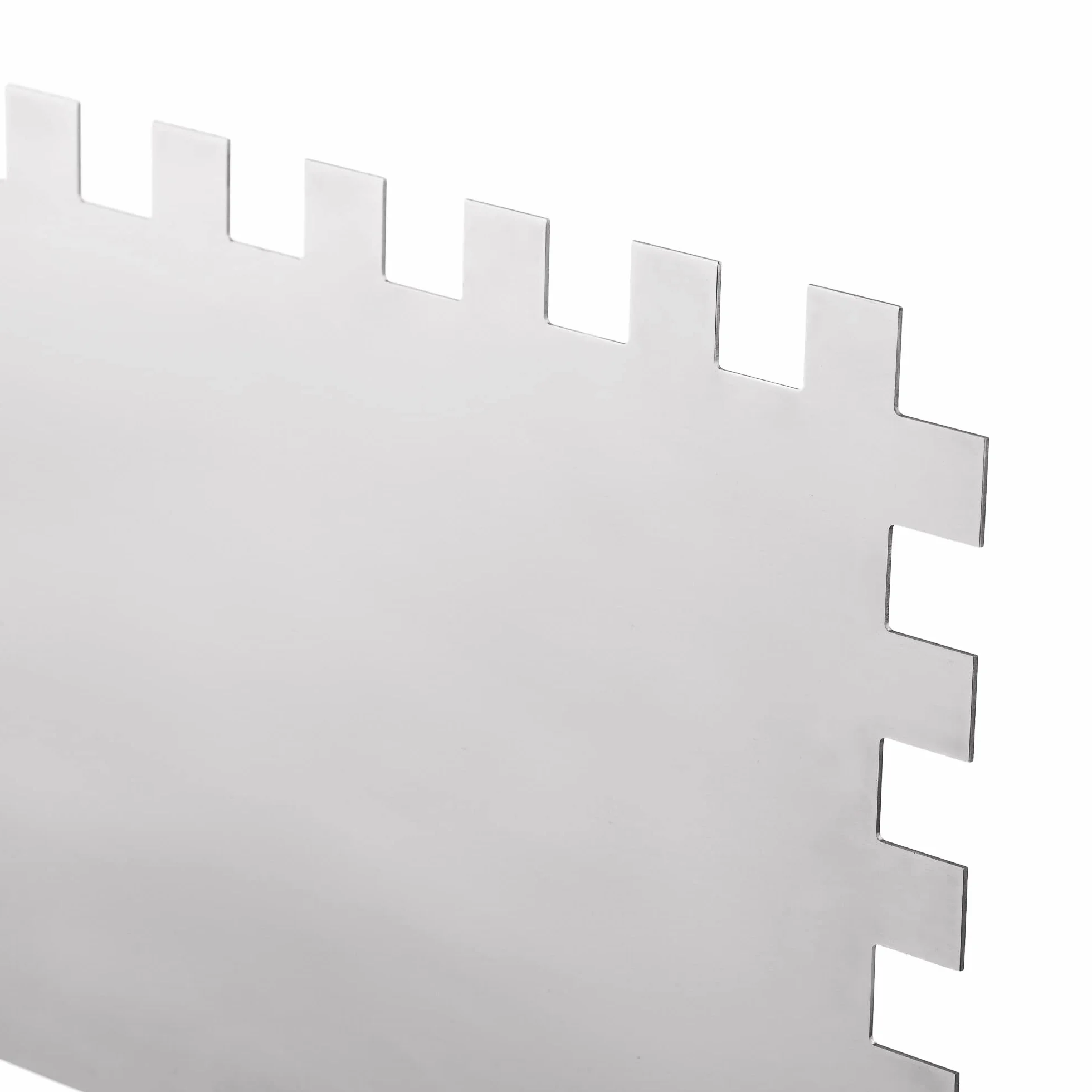 Mivos Cazzuola Dentata 12 x 12, in Acciaio Inox, Con Impugnatura Morbida, Dentatura da 12 mm, Senza Ruggine, 270 x 130
