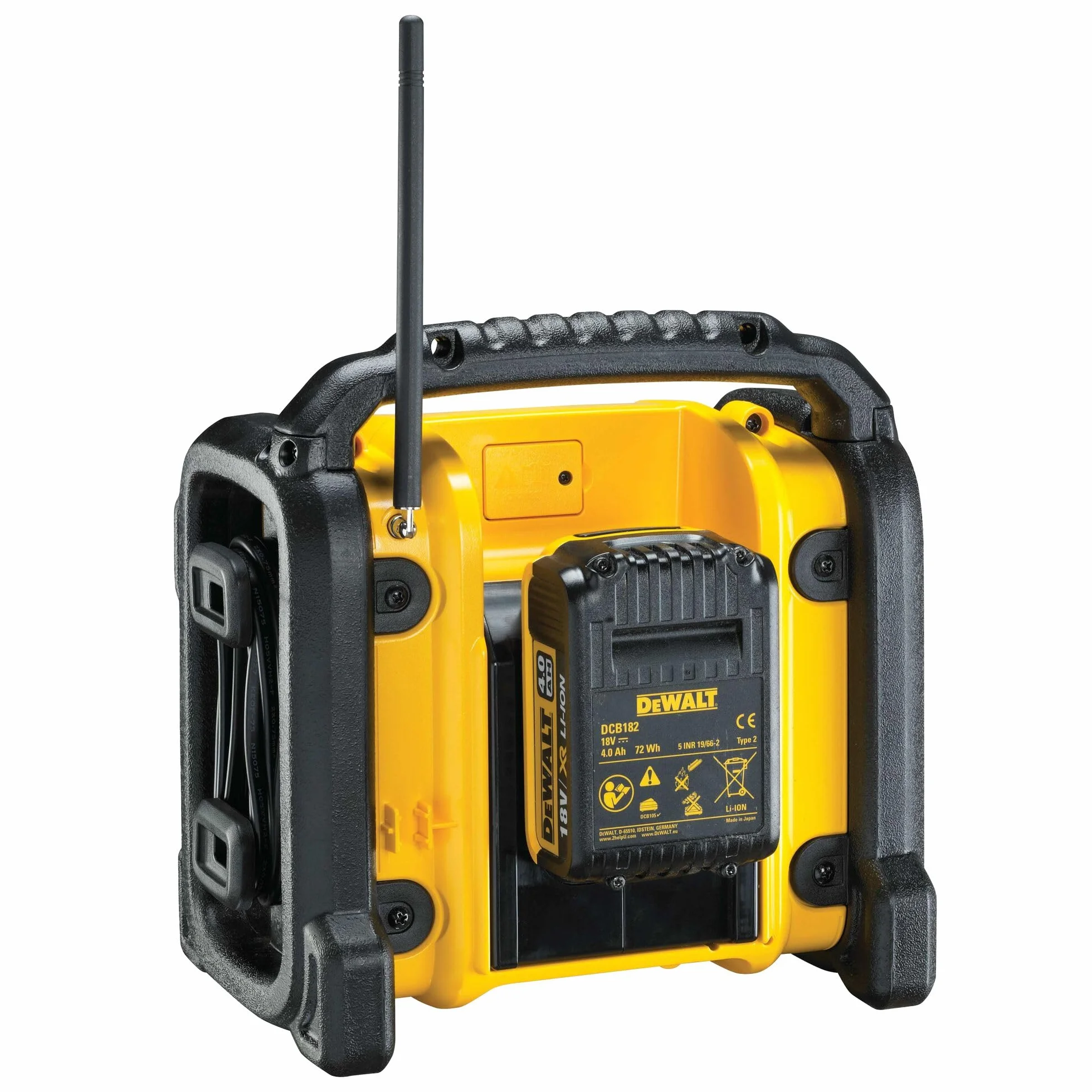 DEWALT Radio Stereo digitale FM e DAB+ (digital audio broadcasting), DCR020-QW