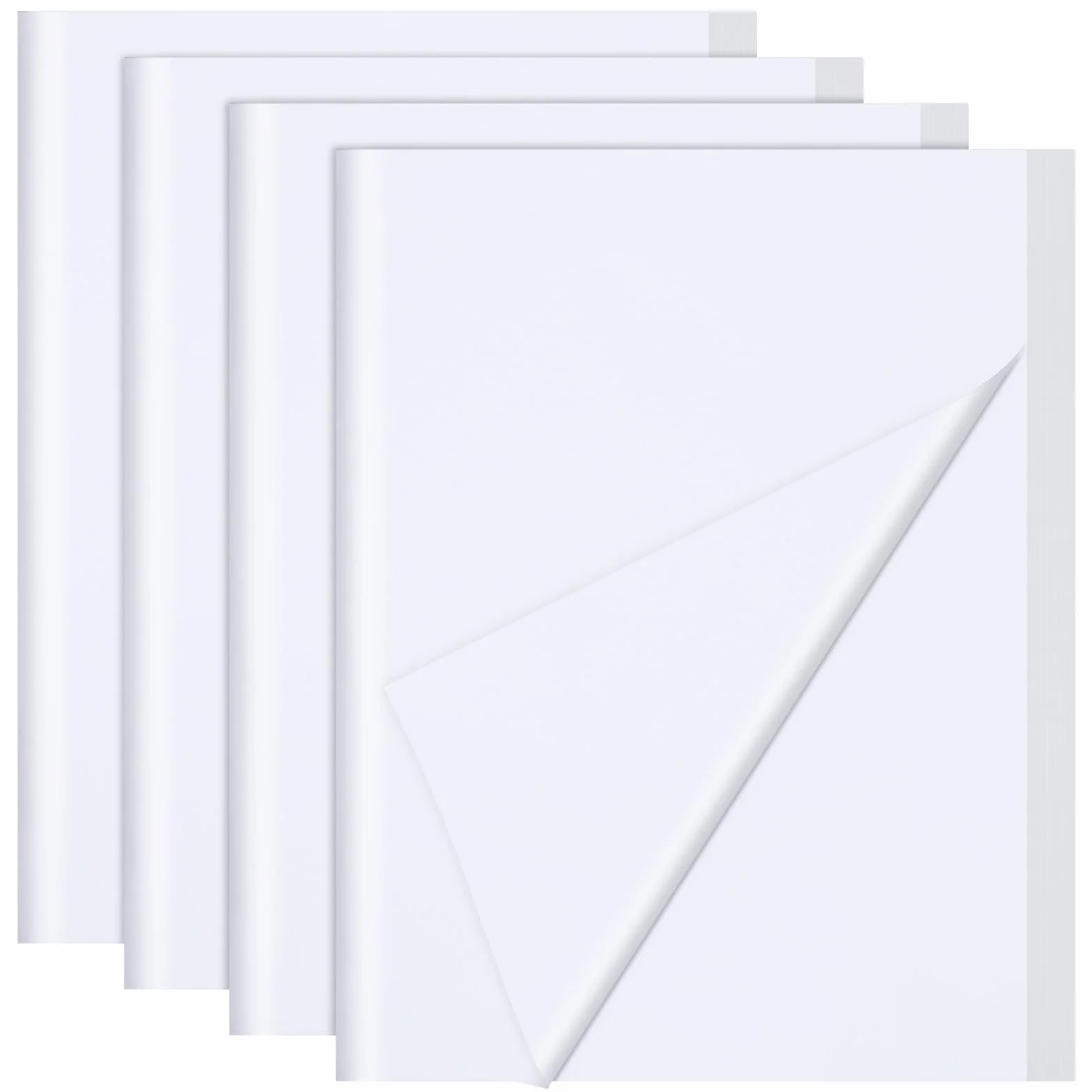 MICHIHOMIE 110 Fogli di Carta Velina Bianca, 50 x 70cm Carta Velina Da Regalo per Compleanno, Matrimonio, Decorazione, Artigianato Fai da te