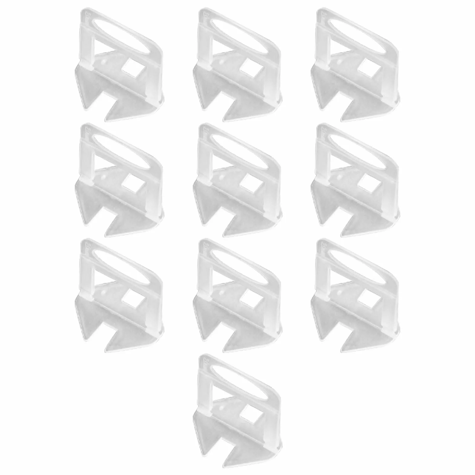 Kit di livellamento per piastrelle, 300 pezzi, installazione precisa a parete e pavimento, distanziatori da 1,0 mm, base trasparente