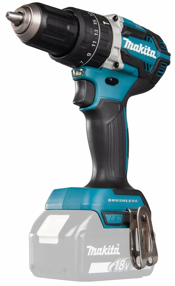 Makita DHP484Z Trapano senza fili con impugnatura a pistola, 18V, Nero/Blu