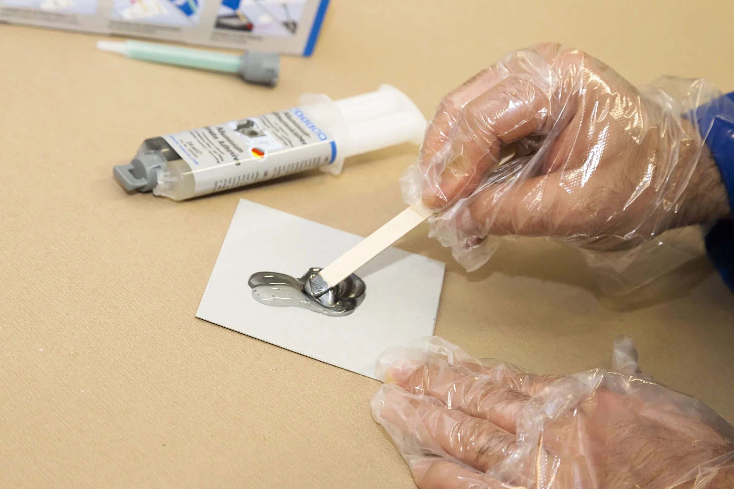WEICON Aluminium Minute Adhesive with mixing nozzle 24 ml | fast-curing 2-component epoxy adhesive