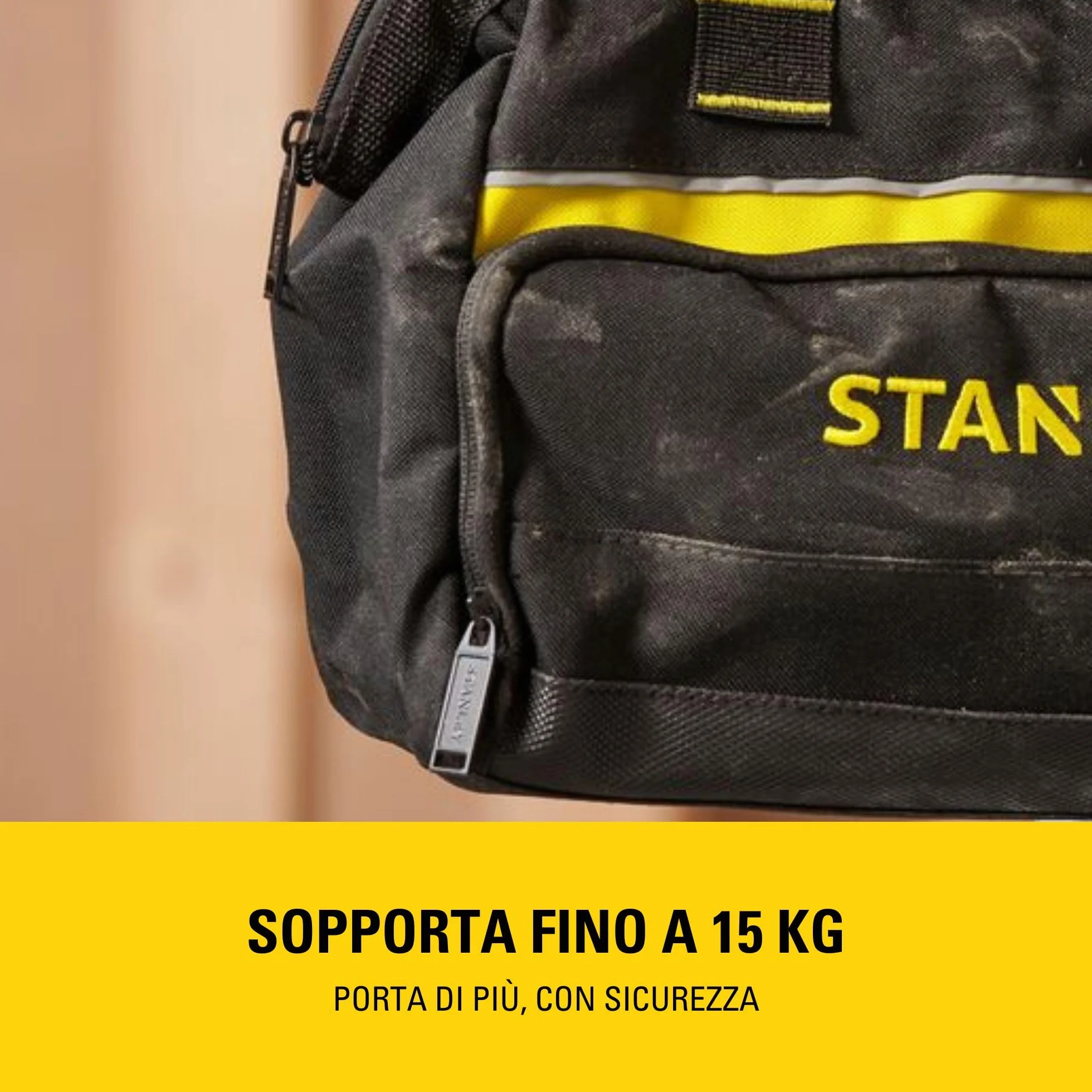STANLEY Borsa portautensili 30 x 25 x 13 cm base rigida
