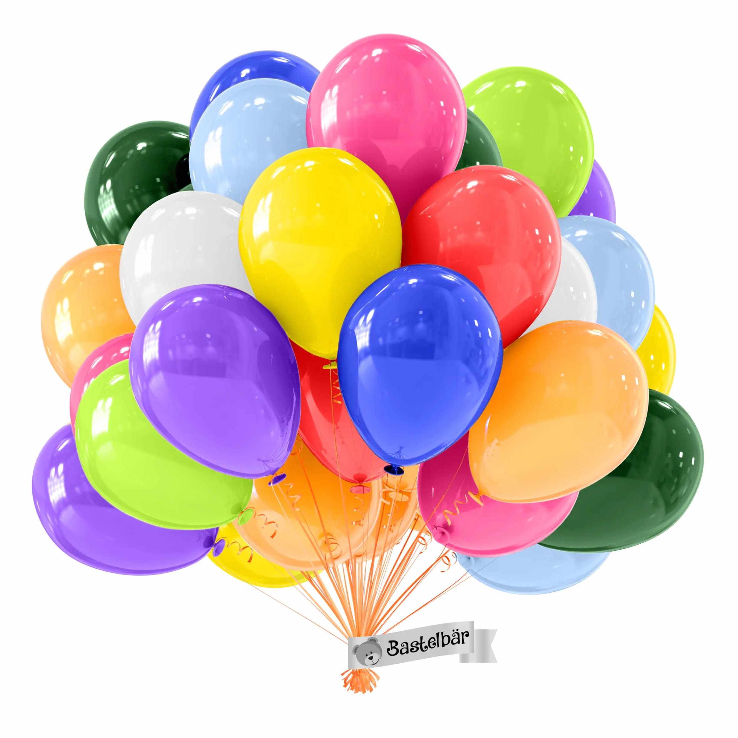 Palloncini Compleanno Metallici 50 Pezzi Ø34 cm Lattice Naturale