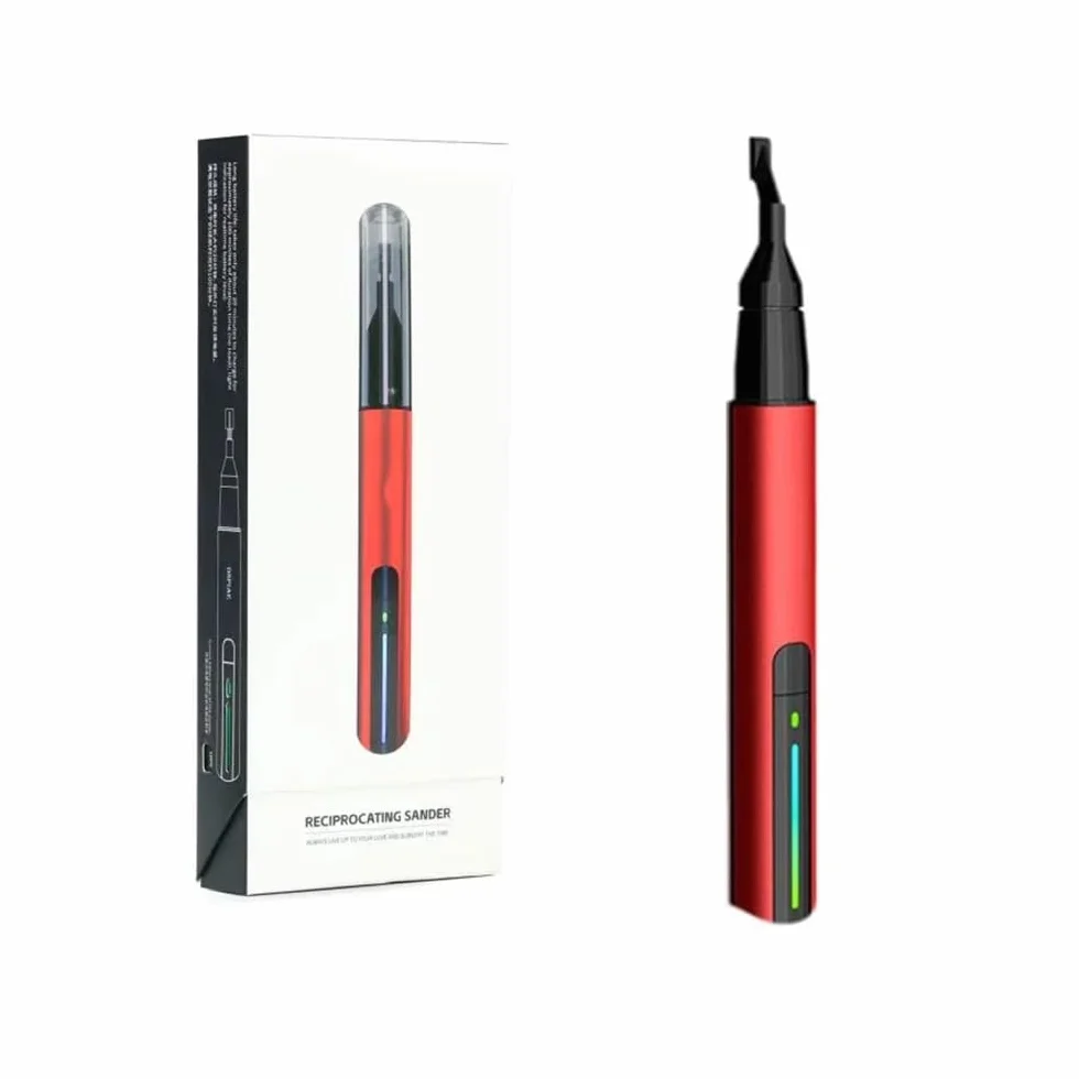 Levigatrice Alternativa, Penna Abrasiva Elettrica USB a Ricarica Rapida Con 8 Testine, per Modellismo Gundam, Strumenti Artigianali Fai Da Te