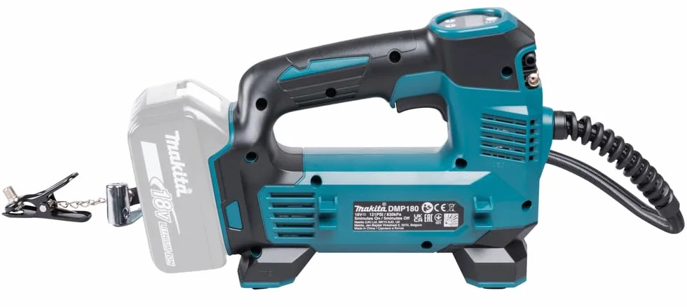Makita COMPRESSORE ARIA PORTATILE 18V 0.83MP+LED+AUTOSTOP, nero
