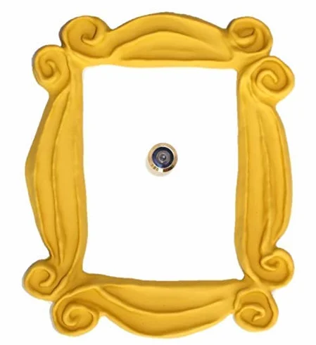 CORNICE spioncino porta adesivo simulazione Best friends Natale