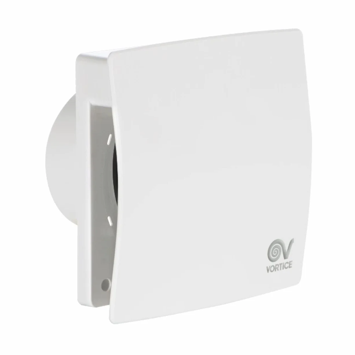 Vortice Mex 120/5'' LL 1S – Aspiratore Bagno e Cucina Elicocentrifugo da Muro 120mm, Ventilatore di Scarico con Controllo Touch, Installazione a Parete, Portata Massima 90m3/h - 13,8x19,3x19,3 cm