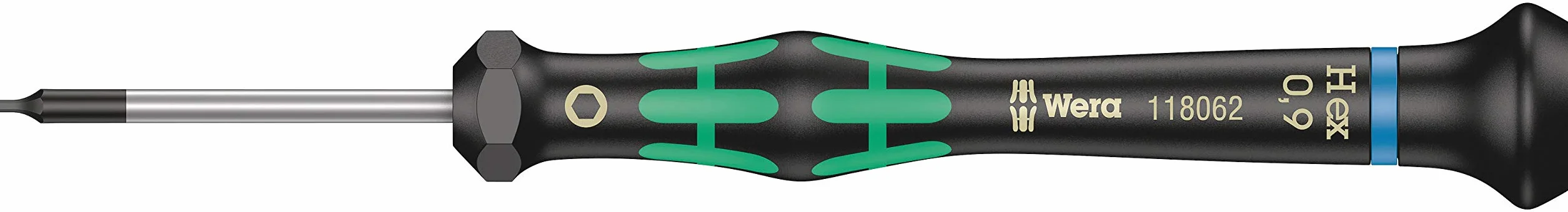 Wera, 2054 Giravite esagonale per l'elettronica, Hex-Plus, 0.9 x 40 mm