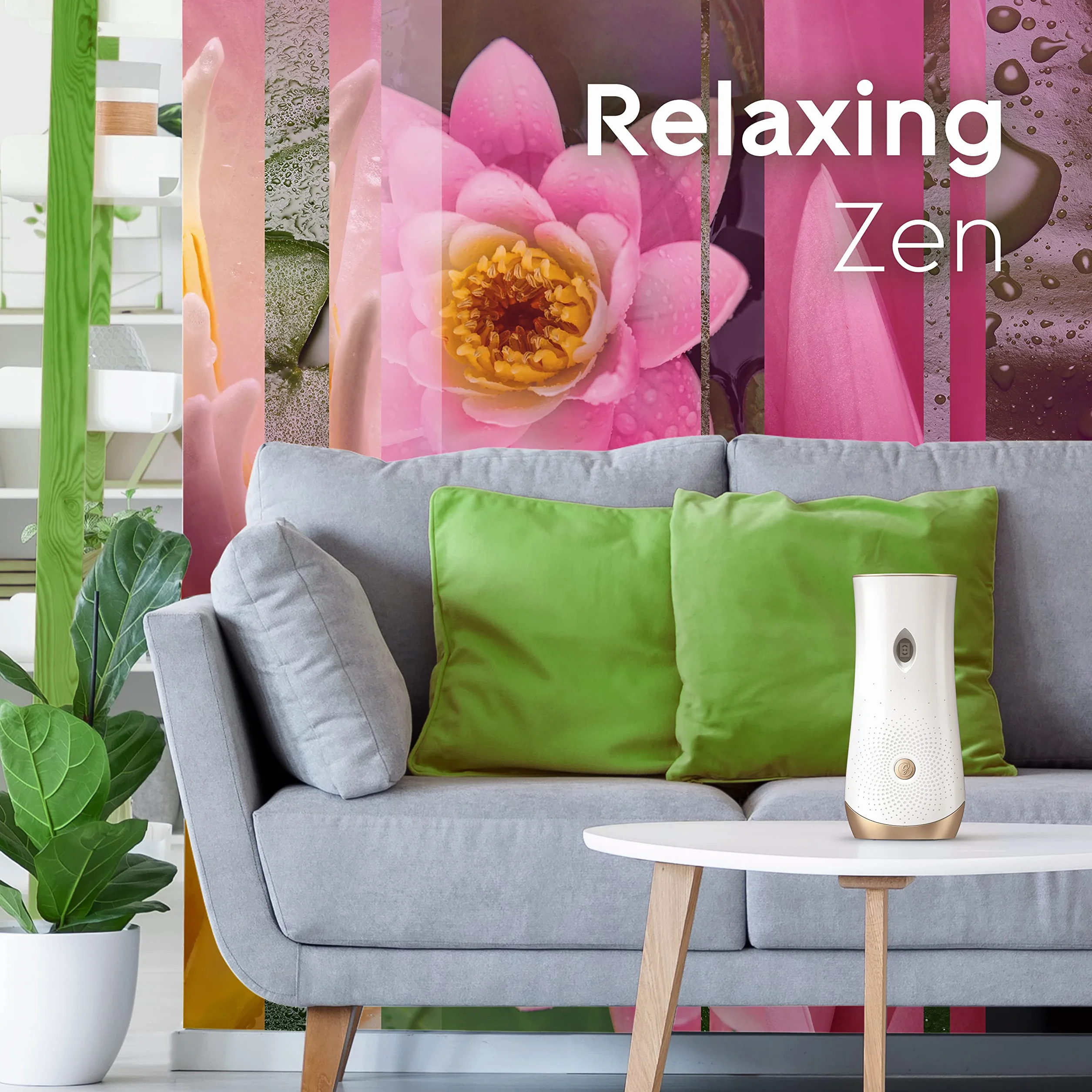 Glade Automatic Spray Ricarica Profumatore per Ambienti Fragranza Relaxing Zen 4 x 269 ml