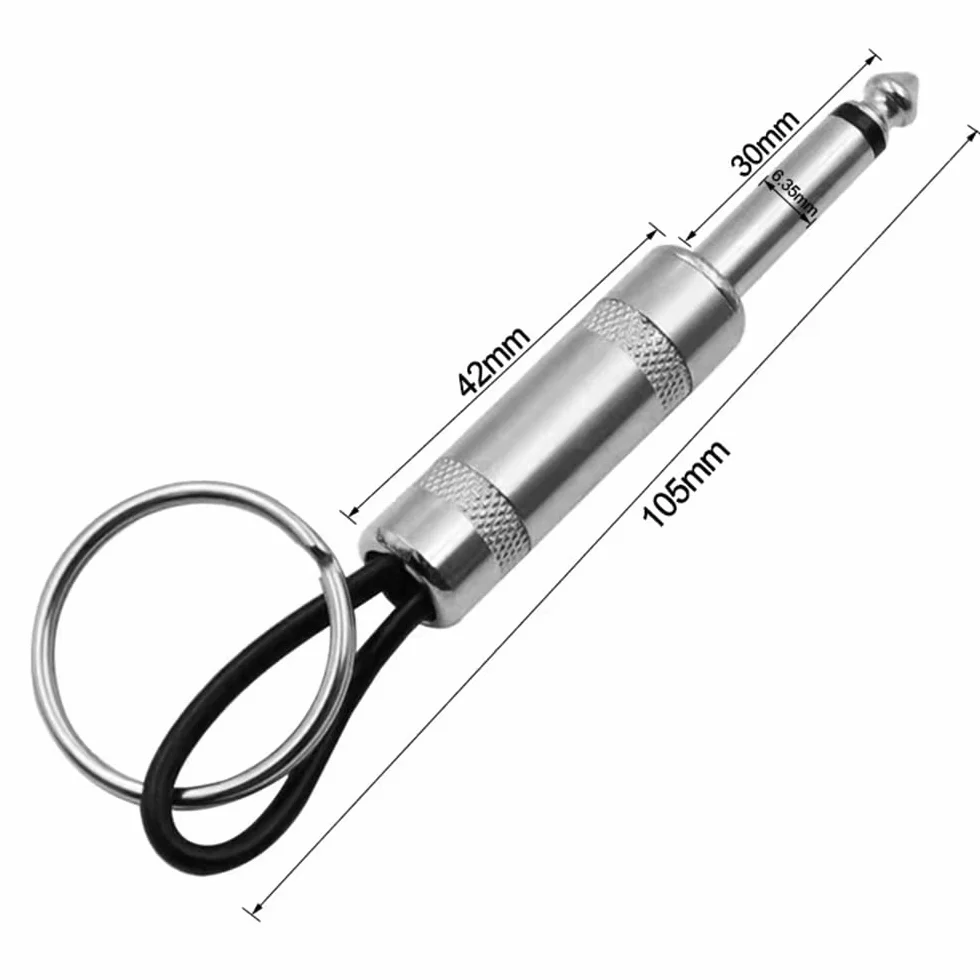 Portachiavi da Parete Retrò con 4 Spine per Chitarra, Nero