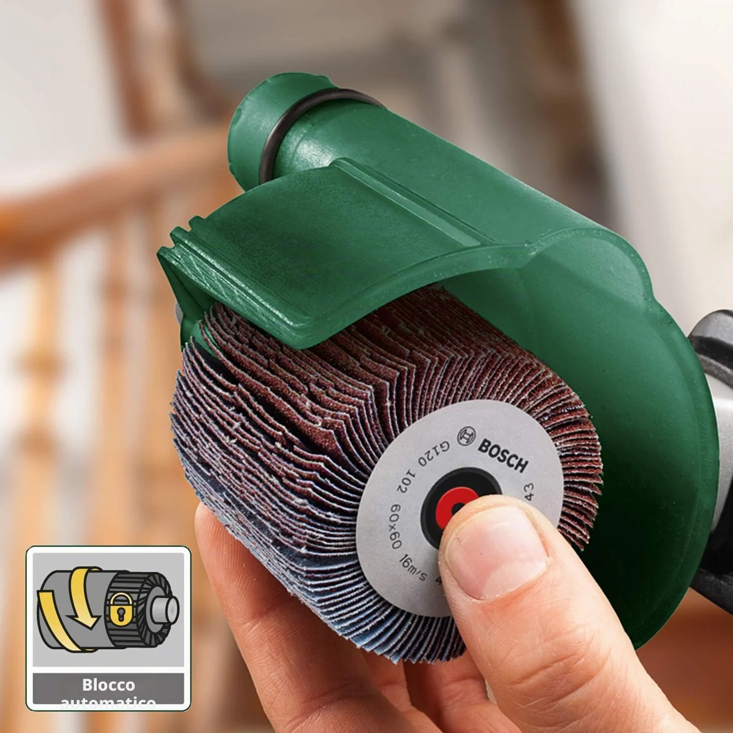 Bosch Texoro Levigatrice a rullo abrasivo 250 W 3 accessori