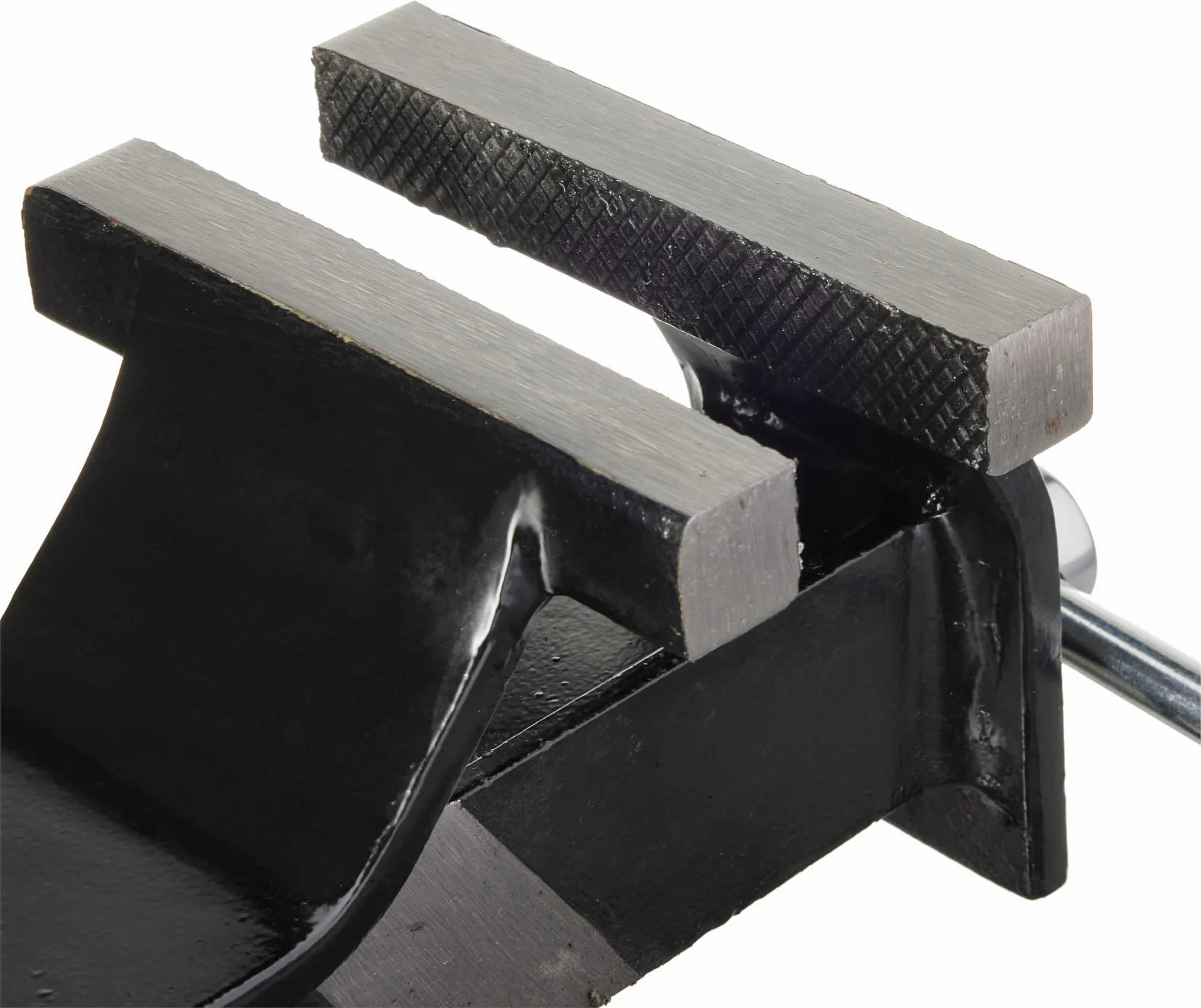 Ribimex Morsa da Banco in Acciaio, Apertura 125 mm, Base Rotante con Blocco Indipendente, Vite e Leva in Acciaio Cromato, Fissaggio Robusto per Lavorazioni di Precisione - PRETAU125/A
