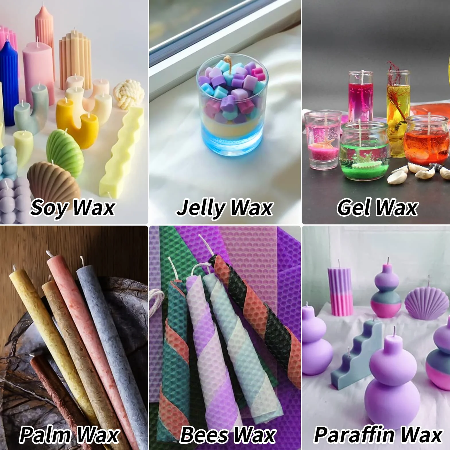 FansArriche Coloranti per Candele, 10 colori colorante per candele fai da te, Colori a Cera per cera gel, paraffina, cera di soia, tintura di cera di candela, 10 ml