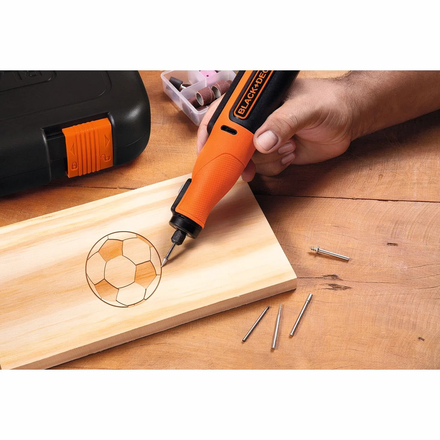 BLACK+DECKER BCRT8IK-XJ Multifunzione Rotativo 7,2V 52 Accessori Valigetta