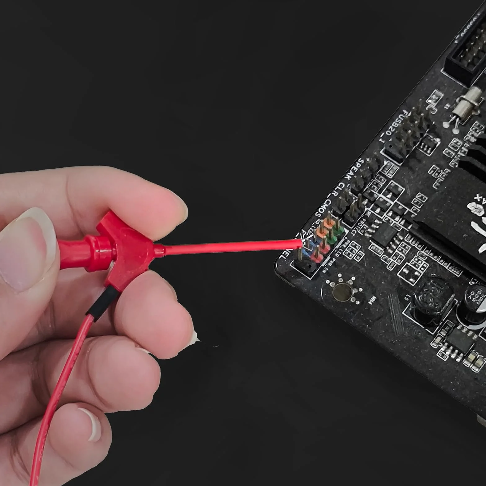 10 ganci di prova SMD IC sonde, clip per gancio di prova, 10 colori, per analizzatore logico, multimetro test elettrici