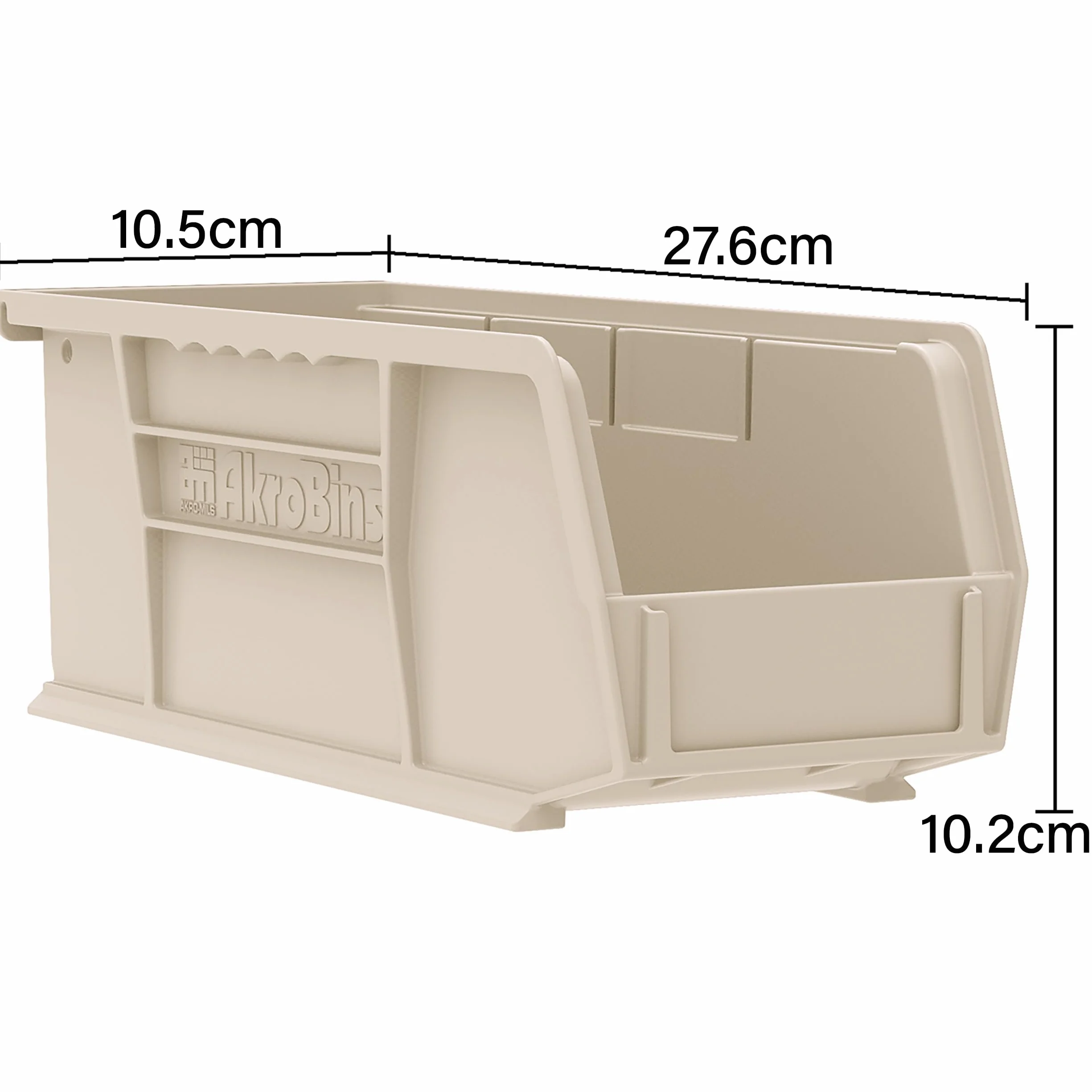 Akro-Mils 30224 AkroBins Plastic Storage Bins, Stackable, 27,6 cm x 10,5 cm x 10,2 cm, Blue, 12-Pack