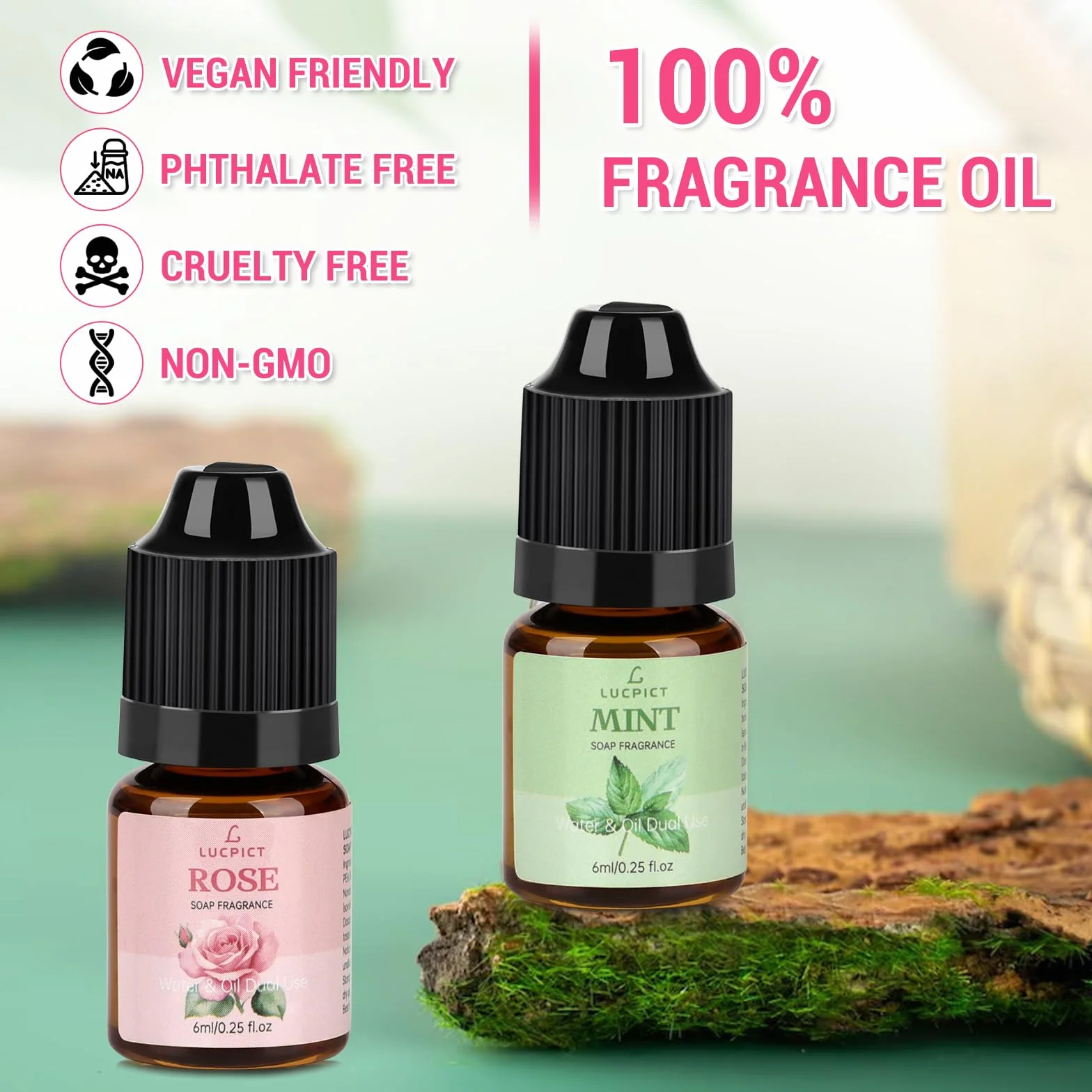 Olio profumato per sapone, olio profumato per la produzione di sapone, set di oli profumati in qualità alimentare, per bombe da bagno fai da te, muco, arte, candele, cosmetici (serie 10 x 6