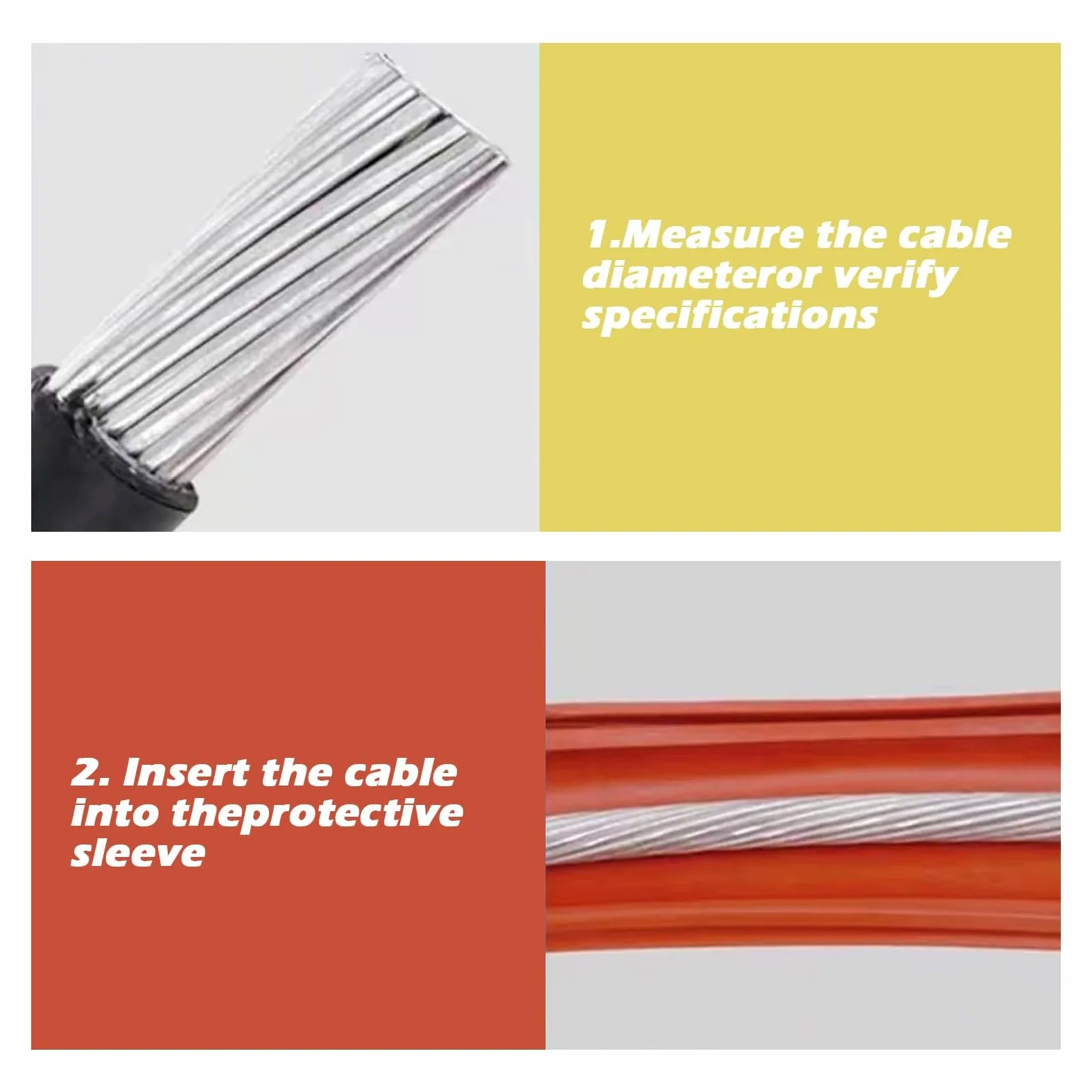 Protezione per Cavi, Guaina Protettiva in Silicone ad Alta Tensione - Copertura Isolante Anti-Shock Elettrico per Cavi Aerei, Adatta a 10 KV, 35 KV, 110 KV (Rosso, Diametro Interno 20 mm/0,7