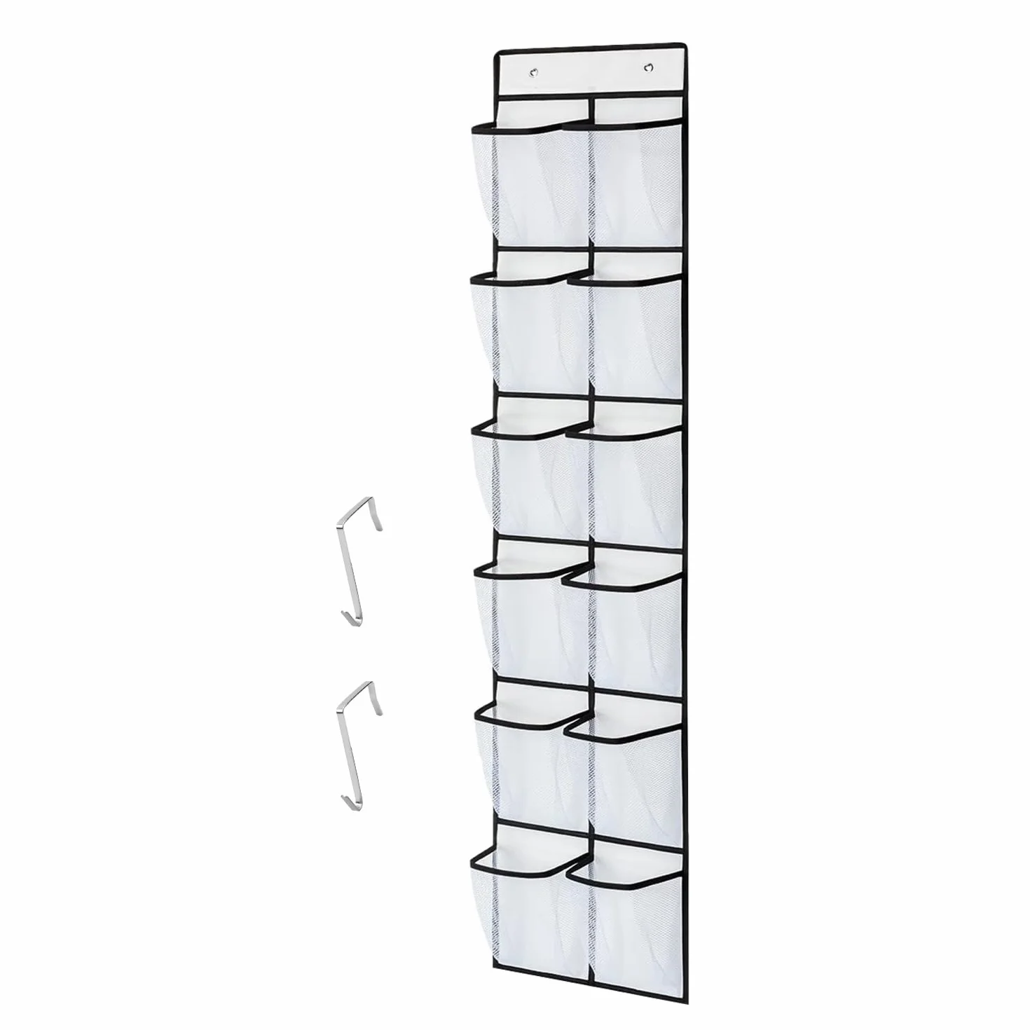 CORTNEY Organizer Pieghevole da Appendere, Scarpiera a Sospensione da Porta a 12 Scomparti Innovativo con Ganci con Può Riporre Scarpe, Articoli Vari, Giocattoli, Libri