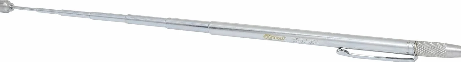 KS Tools 550.1001 Magnete Asta Telescopica 2 in 1 Fino a 0.5 Kg, con Ago di Pulizia, 150-675 mm