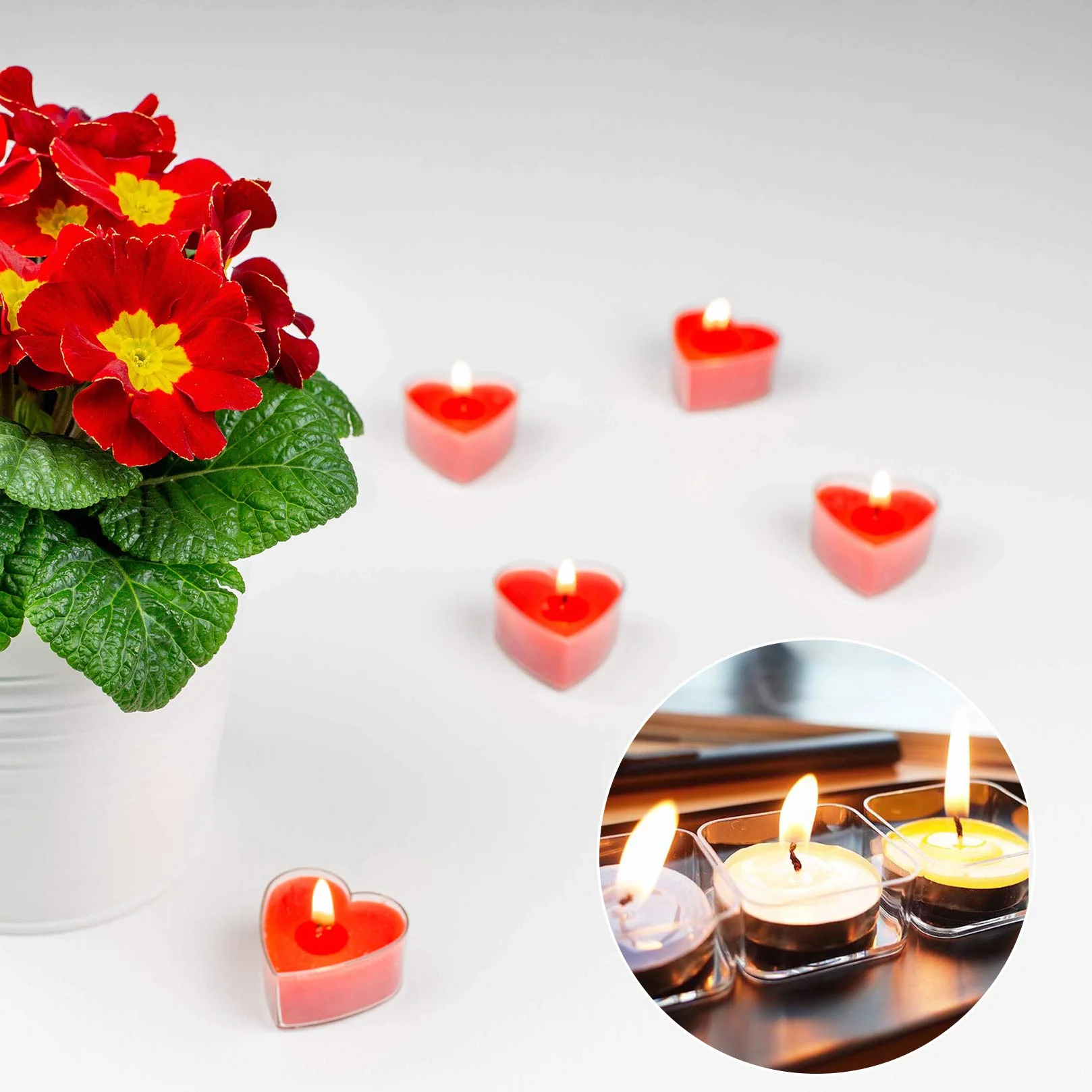 30 Pezzi Portacandele in Trasparente e 100 Pezzi Stoppini per Candela, Plastica Tealight Tazze Titolari, Porta Candele Lattine Scatole Vasetti per Fai da Te Candele