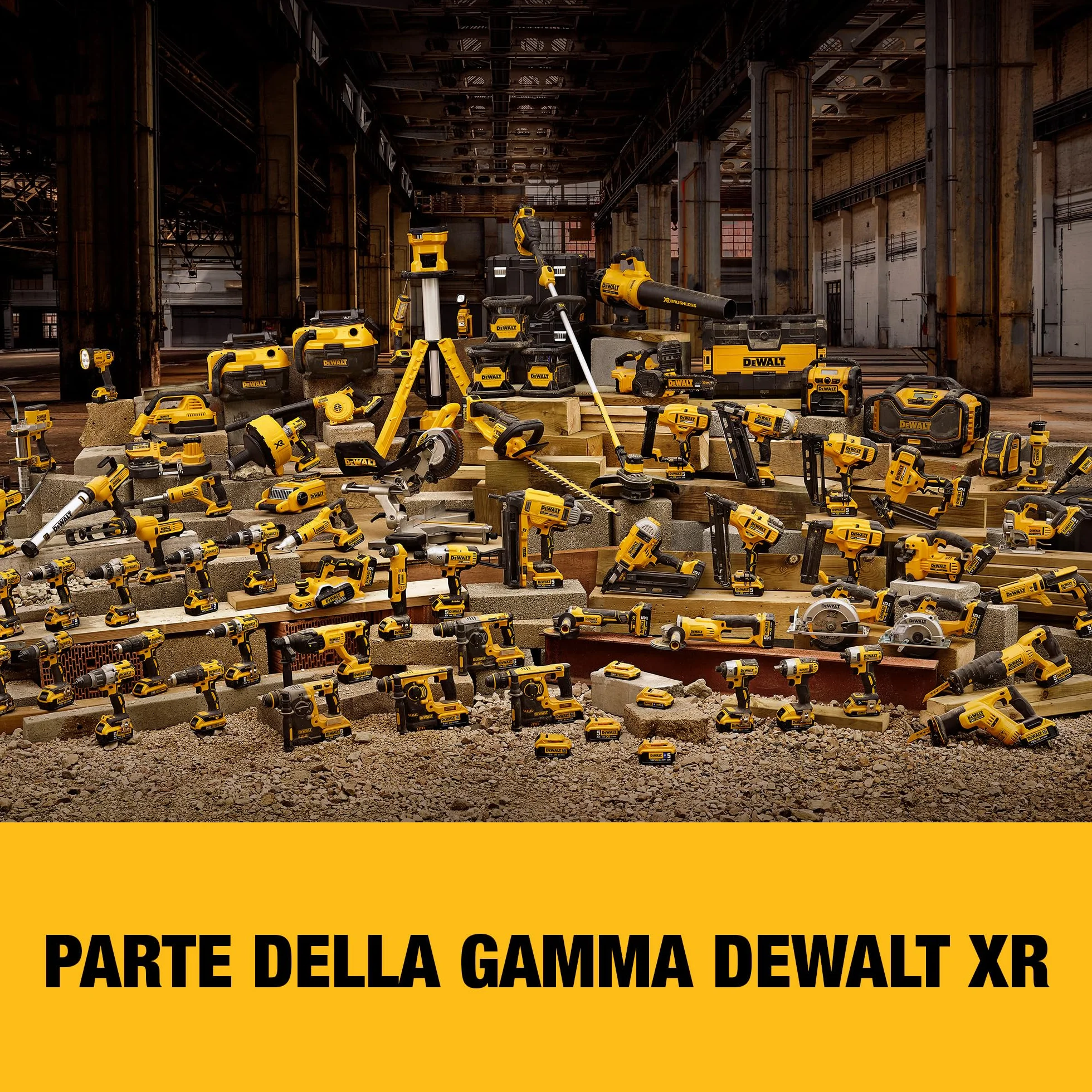 DEWALT - Kit Doppio 18V XR Brushless – Include Trapano a Percussione Brushless, Avvitatore a Impulsi, Valigetta, Caricabatterie Multivoltaggio e 2 Batterie XR da 5Ah, DCK266P2-QW