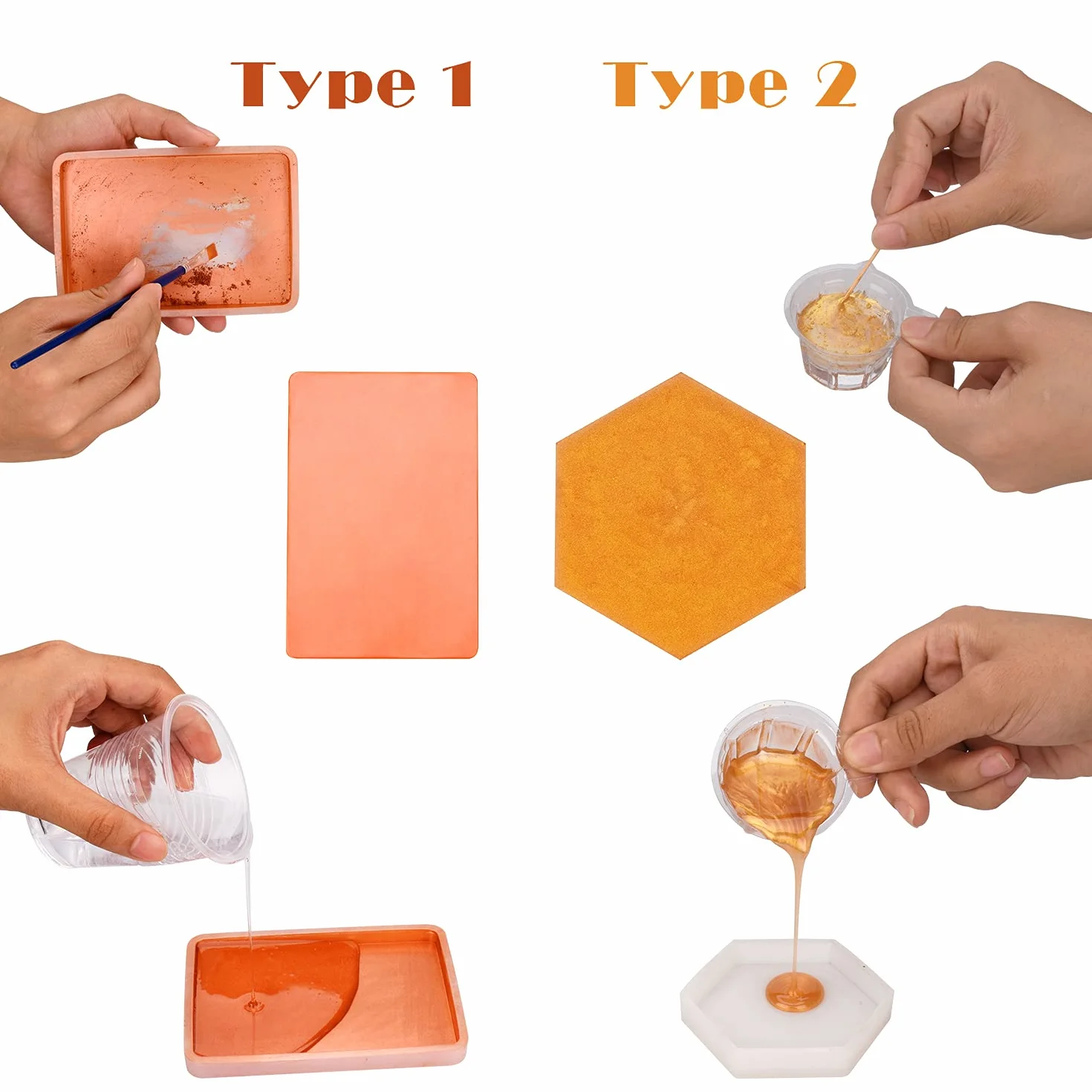 Pigmento in Polvere Metallico - 24 Colori x 5g Pigmento in Resina Epossidica Color Metallo per DIY Epoxy Resin, Pittura - Polvere Mica Scintillante Colorante per Sapone per Melma, Argilla Polimerica