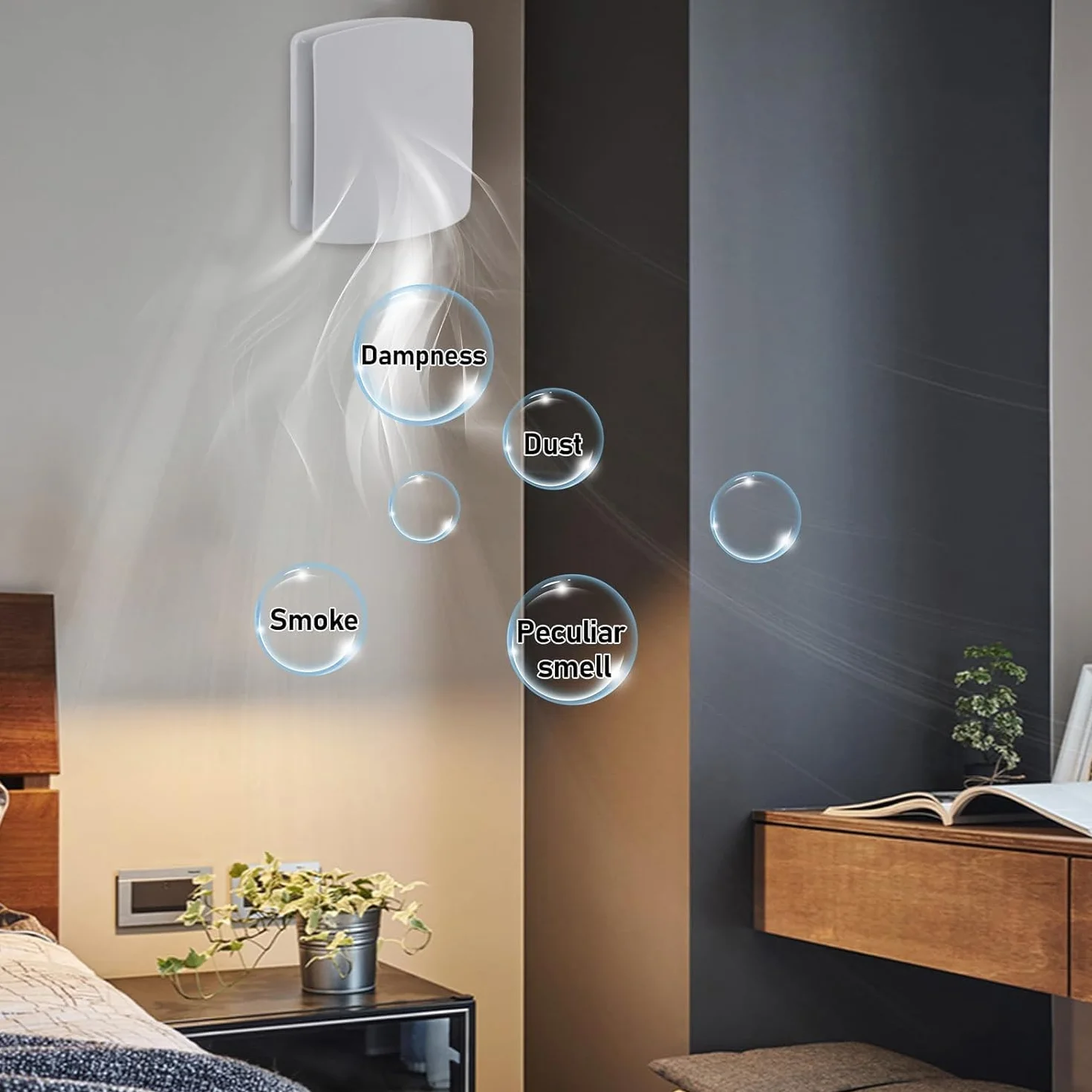 Aspiratore Bagno Silenzioso 100mm 95m³/h 34 dB IPX4 Estrattore Aria con Valvola Antiritorno