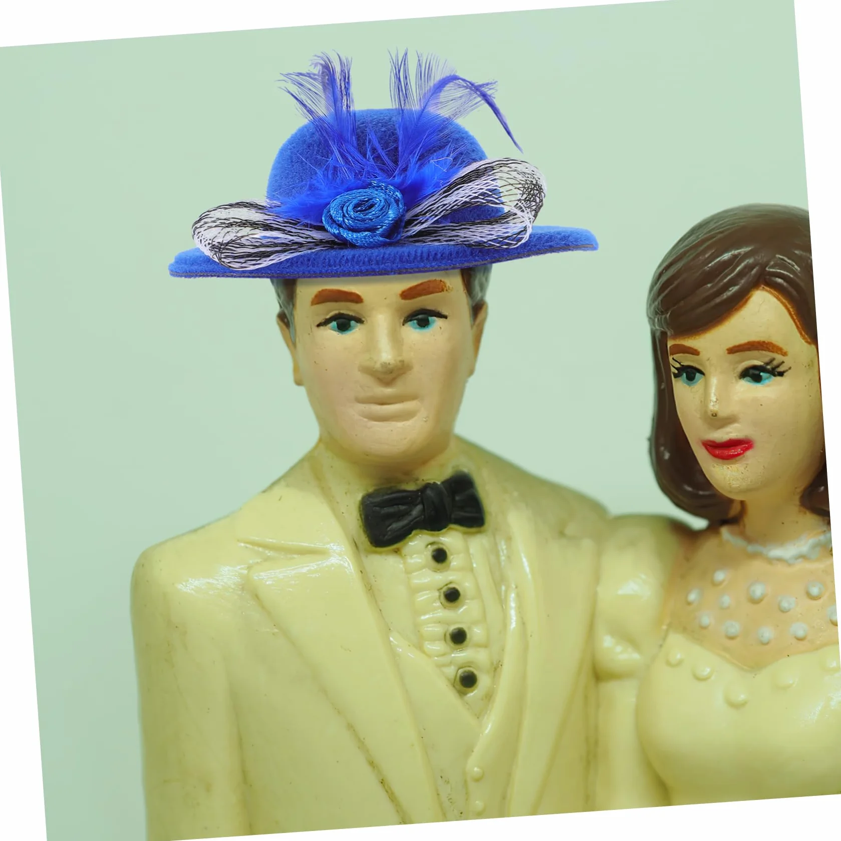 VICASKY 6 Cappelli Mini per Bambole da 6 Pezzi, Leggeri e Delicati, per Artigianato Fai da Te e Decorazioni Bambole