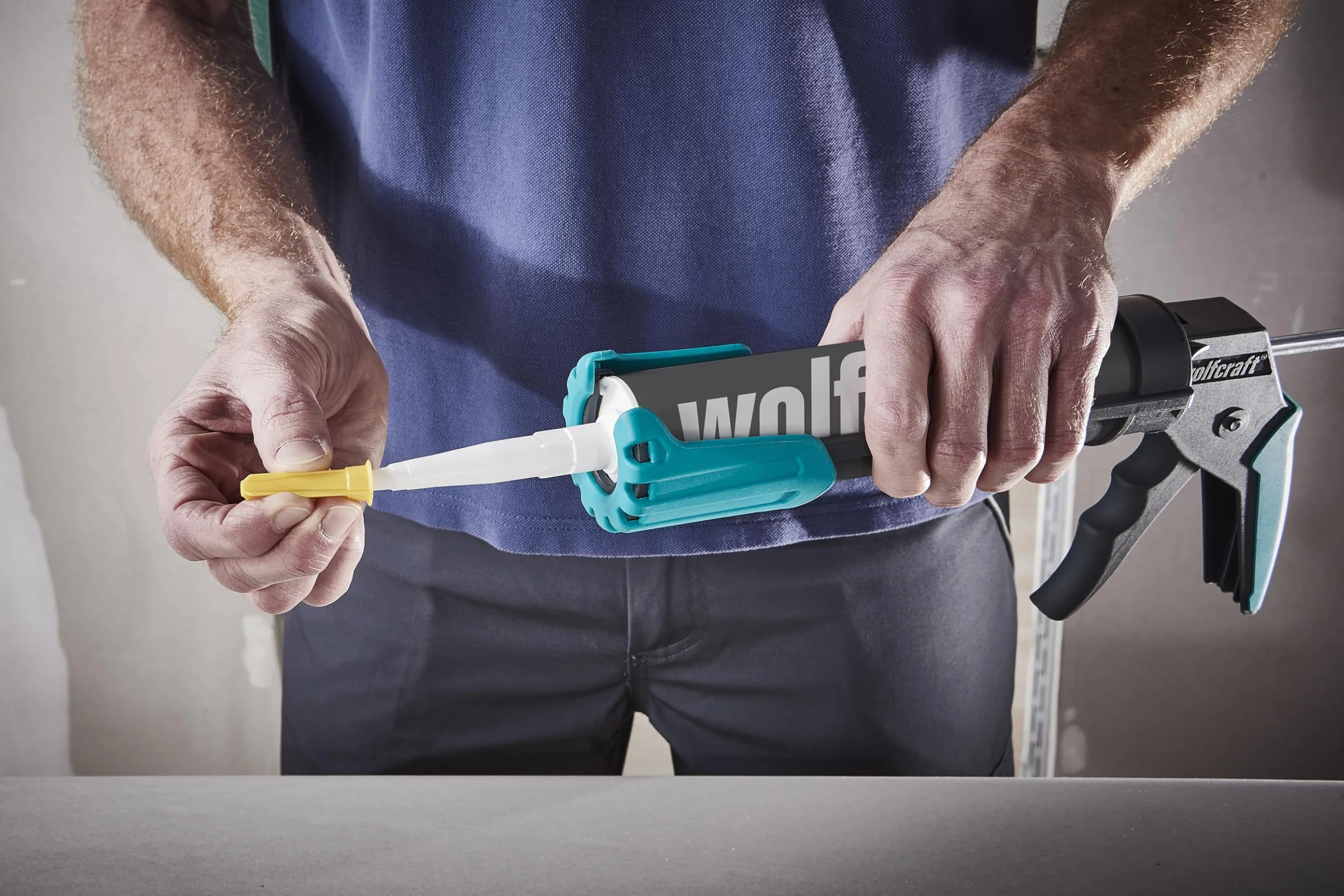 wolfcraft Cartucce vuote 310 ml, 3 pezzi I 4044000 I Per stucchi miscelati autonomamente - richiudibili - Pratiche con tappo di chiusura