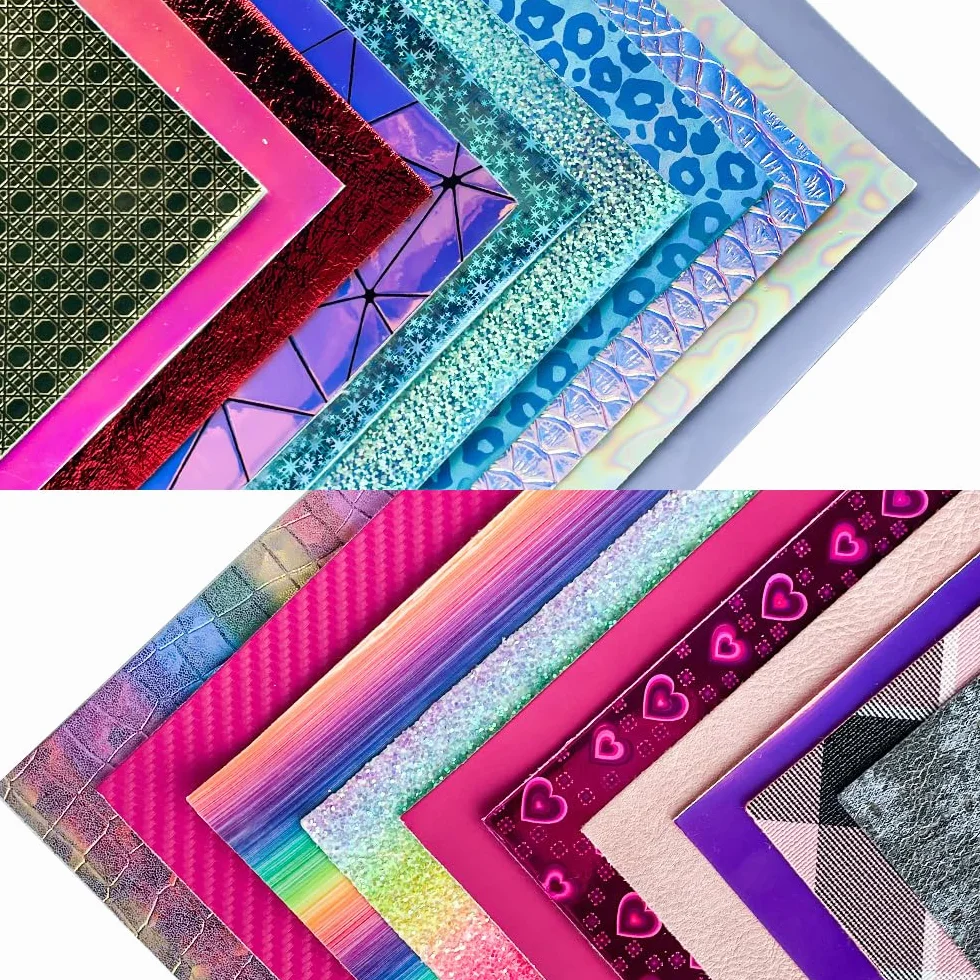 Pelle sintetica 20 x 30 cm 20 pezzi per orecchini giocattoli fai da te
